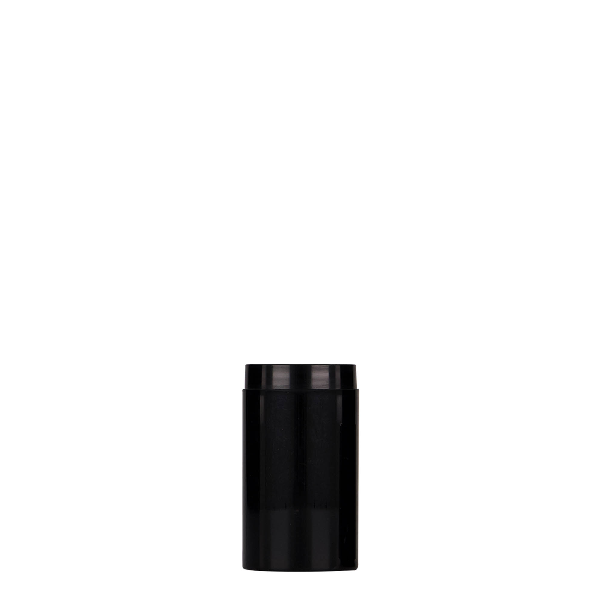 Flacon airless 15 ml 'Micro', plastique PP, noir