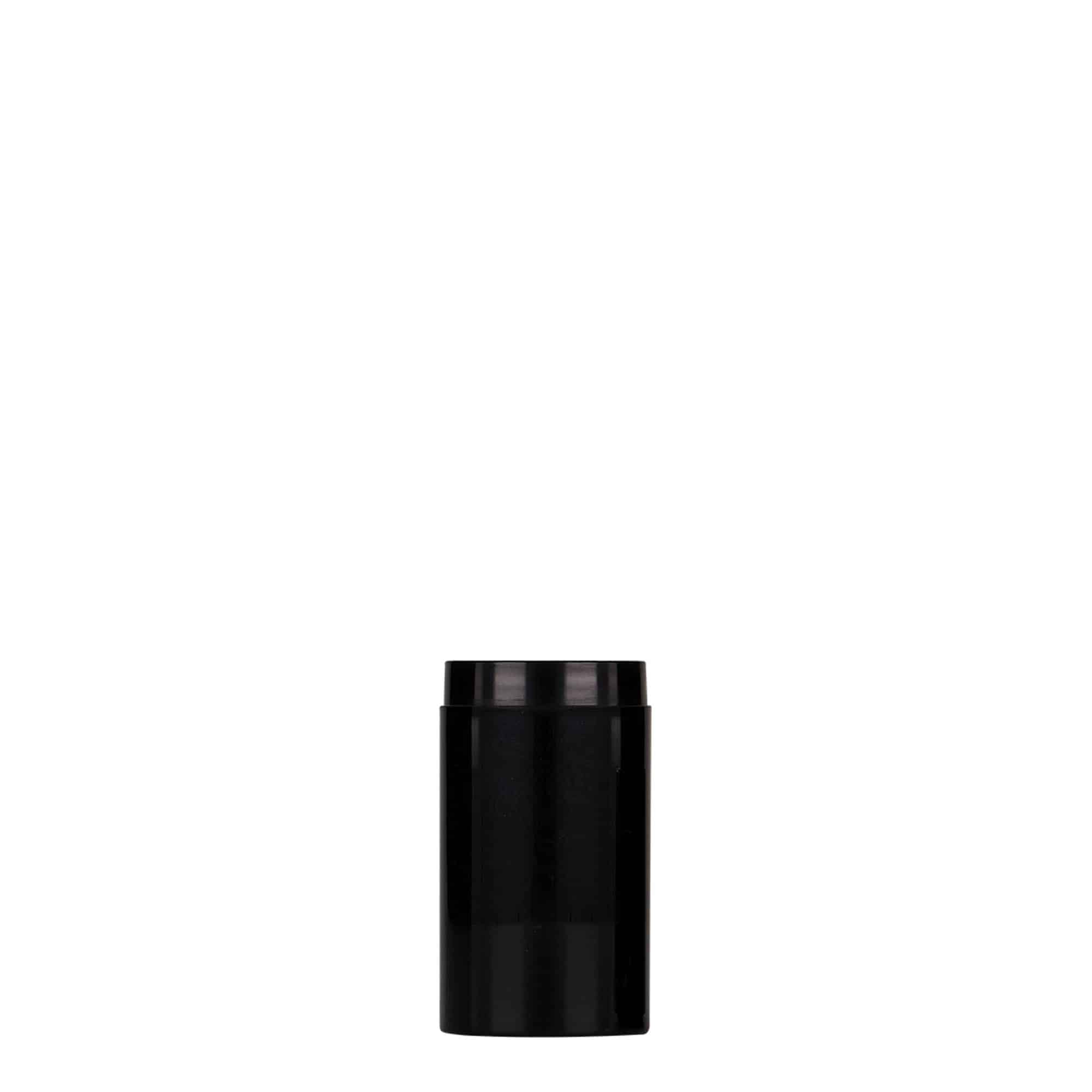 Flacon airless 15 ml « Micro », plastique PP, noir