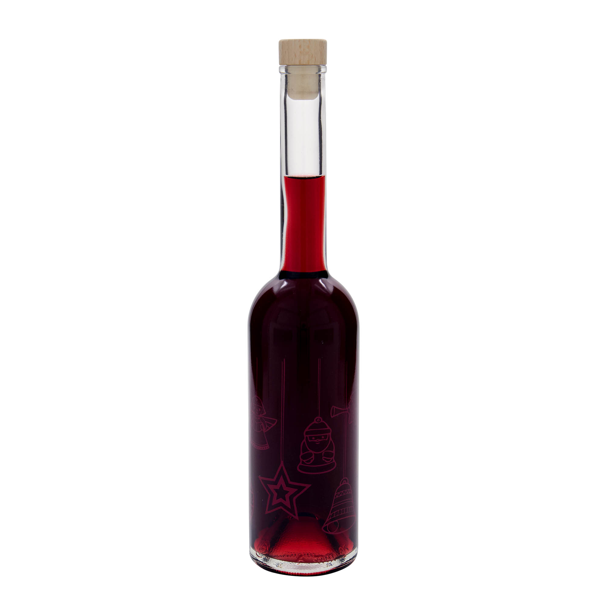 Bouteille en verre 500 ml 'Opera', motif : étoiles, bouchage: bouchon Bouteille en verre 500 ml 'Opera', motif : étoiles, bouchage: bouchon