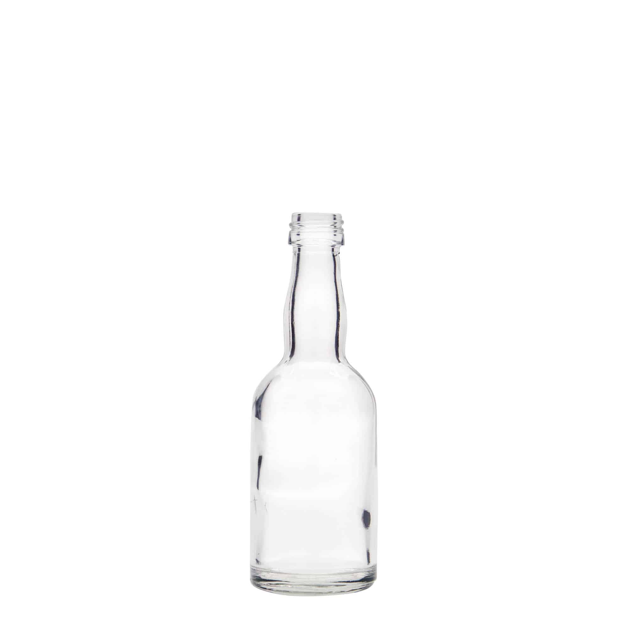 Bouteille en verre 50 ml 'Proba', bouchage: PP 18