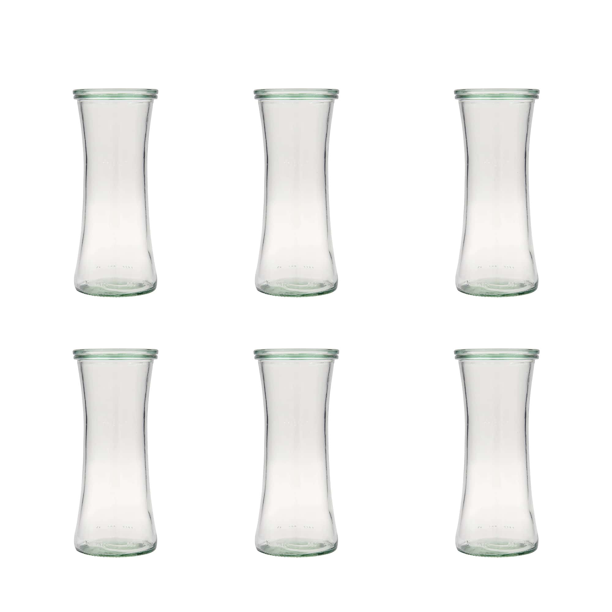 6x 730 ml bocal WECK Gourmet avec couvercle en verre RR 80