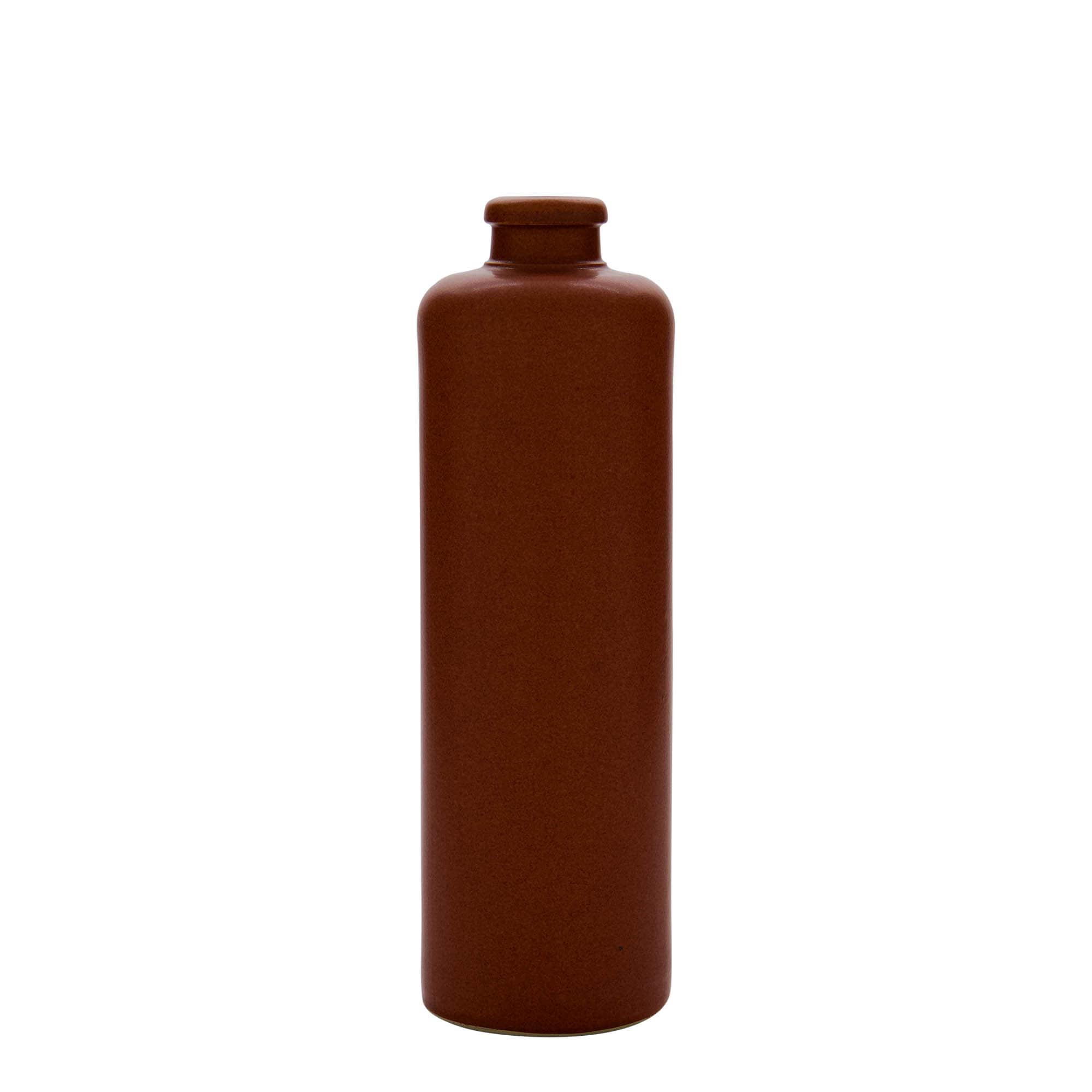 Chope en terre cuite 500 ml, grès, rouge-brun, bouchage: bouchon