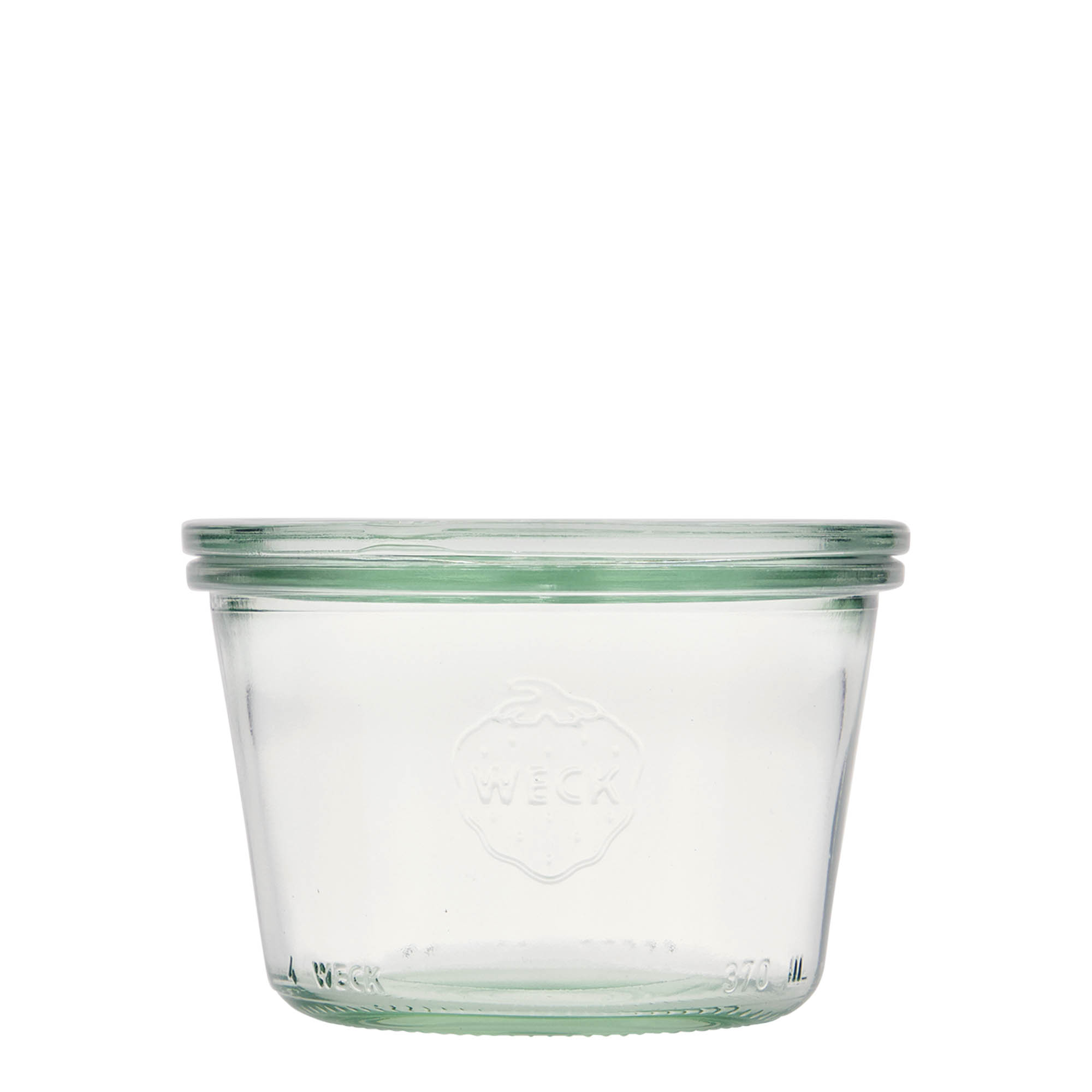 Verrine WECK 370 ml, bouchage: bords arrondis Verrine WECK 370 ml, bouchage: bords arrondis