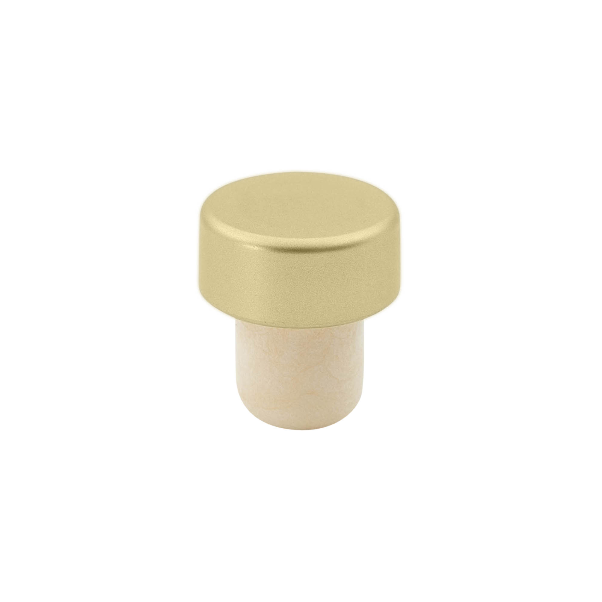 Dopkurk, 19 mm, kunststof, goud, voor monding: kurk Dopkurk, 19 mm, kunststof, goud, voor monding: kurk