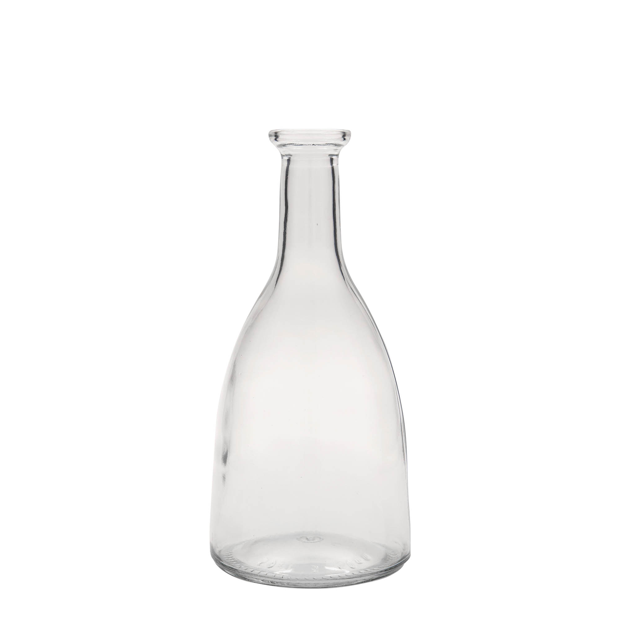 Glazen fles 'Viola', 500 ml, monding: kurk Glazen fles 'Viola', 500 ml, monding: kurk