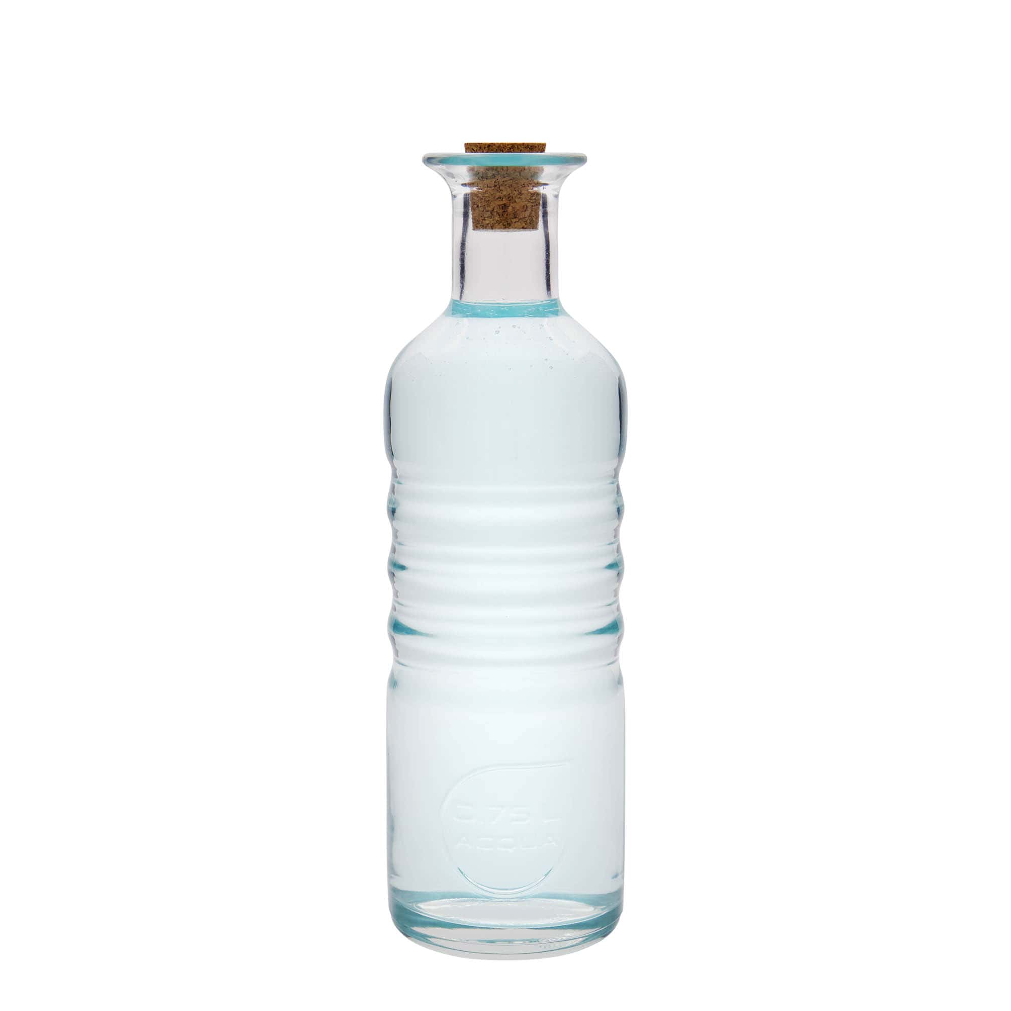 Glazen fles 'Optima Acqua', 750 ml, monding: kurk