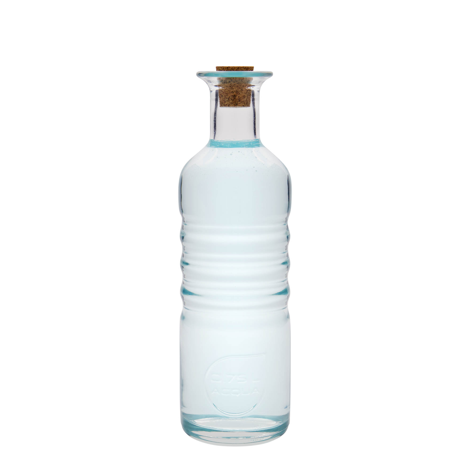 Glazen fles 'Optima Acqua', 750 ml, monding: kurk Glazen fles 'Optima Acqua', 750 ml, monding: kurk