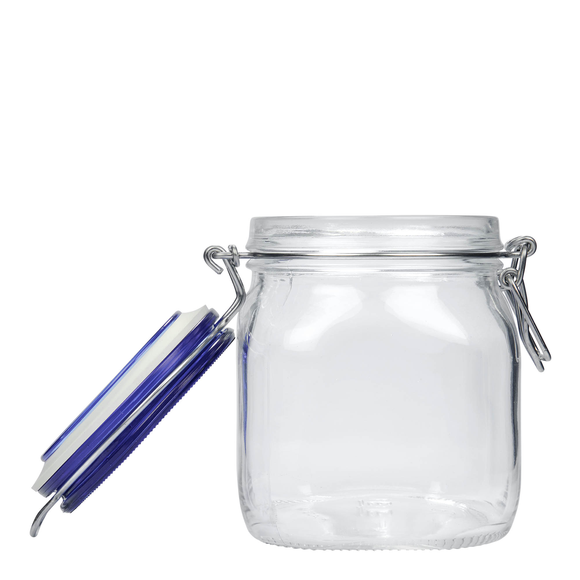 Bocal à fermeture mécanique 750 ml 'Fido' Blue Top, carré, bouchage: bouchon mécanique Bocal à fermeture mécanique 750 ml 'Fido' Blue Top, carré, bouchage: bouchon mécanique