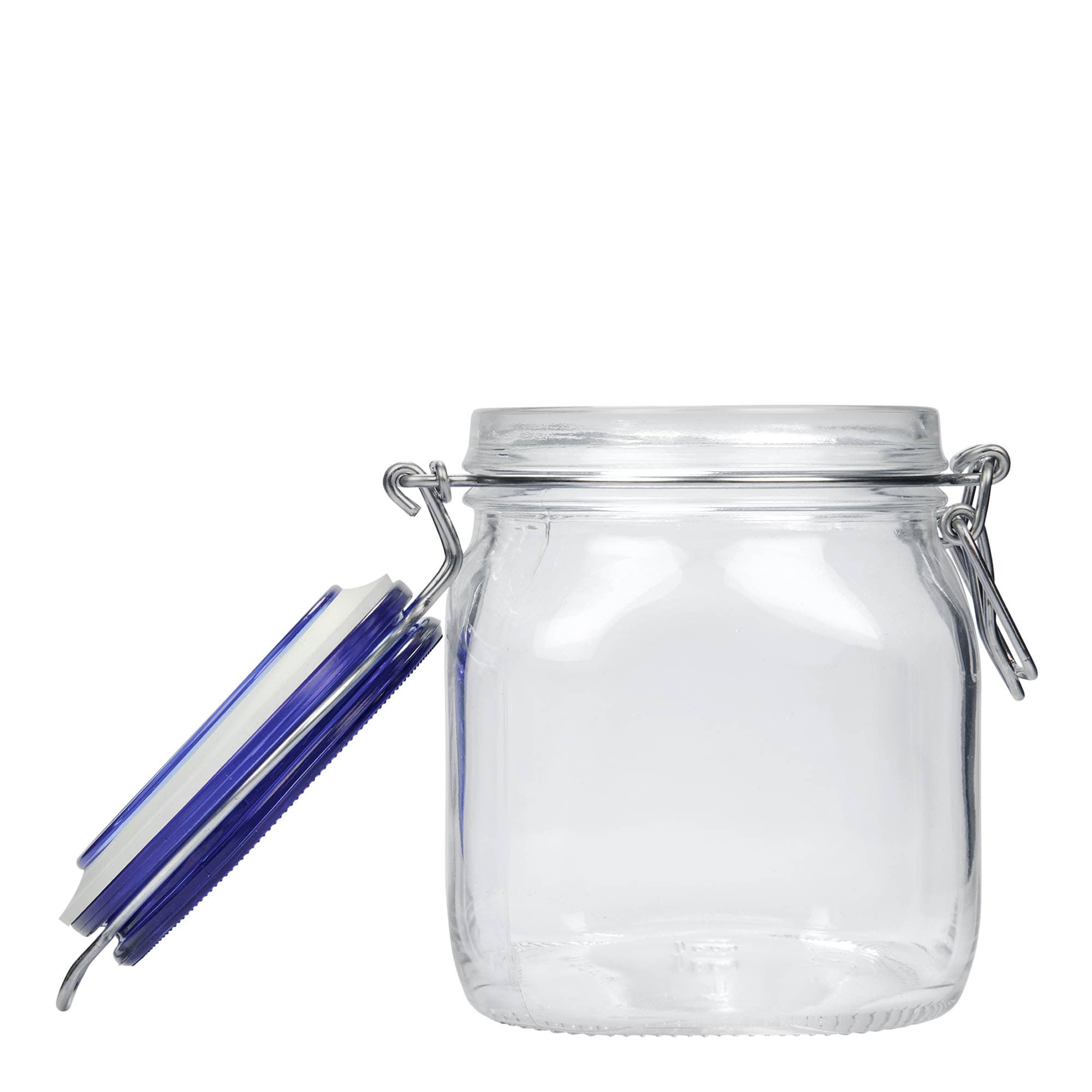 Bocal à fermeture mécanique 750 ml 'Fido' Blue Top, carré, bouchage: bouchon mécanique Bocal à fermeture mécanique 750 ml 'Fido' Blue Top, carré, bouchage: bouchon mécanique