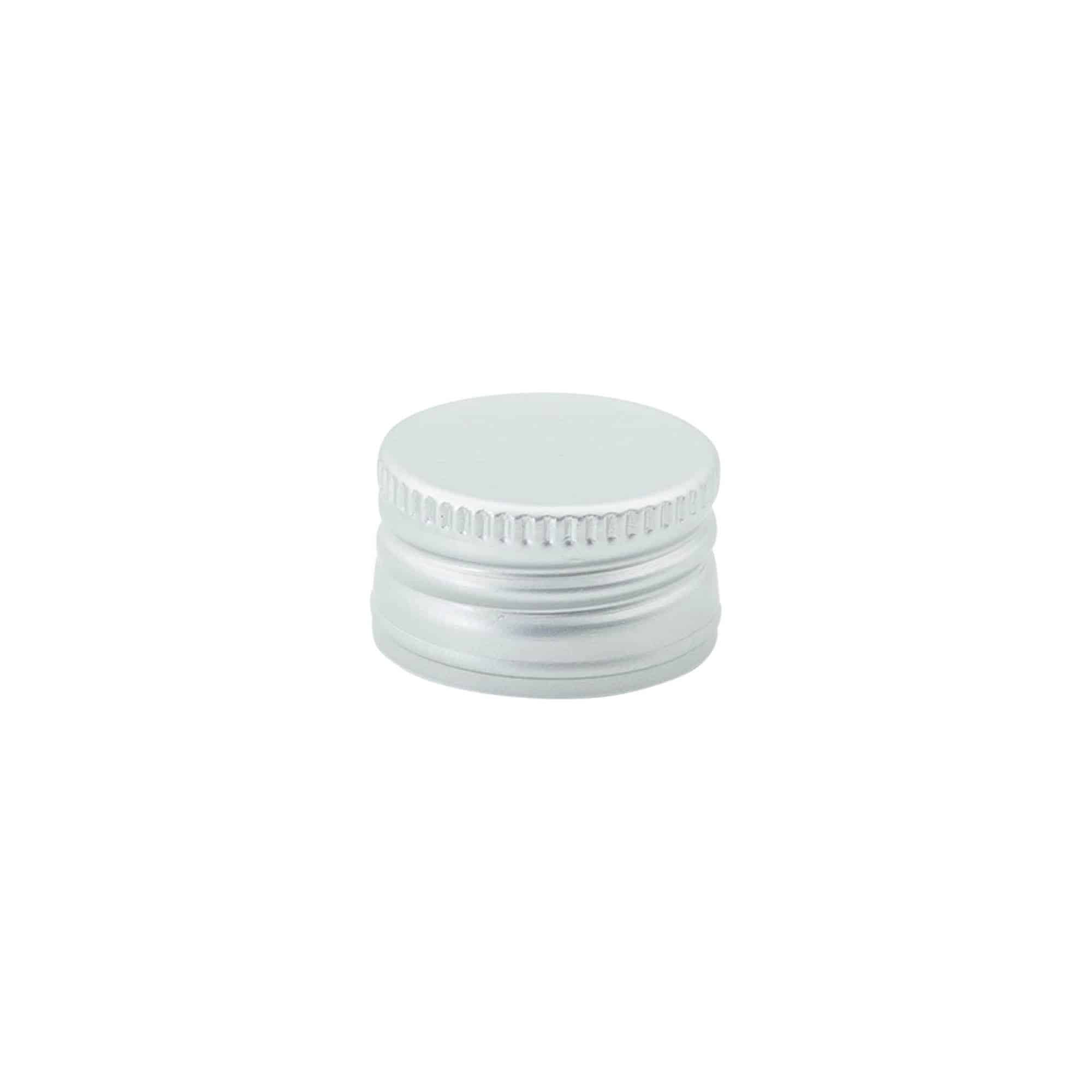 Schroefsluiting, metaal, zilver, voor monding: PP 28 Schroefsluiting, metaal, zilver, voor monding: PP 28