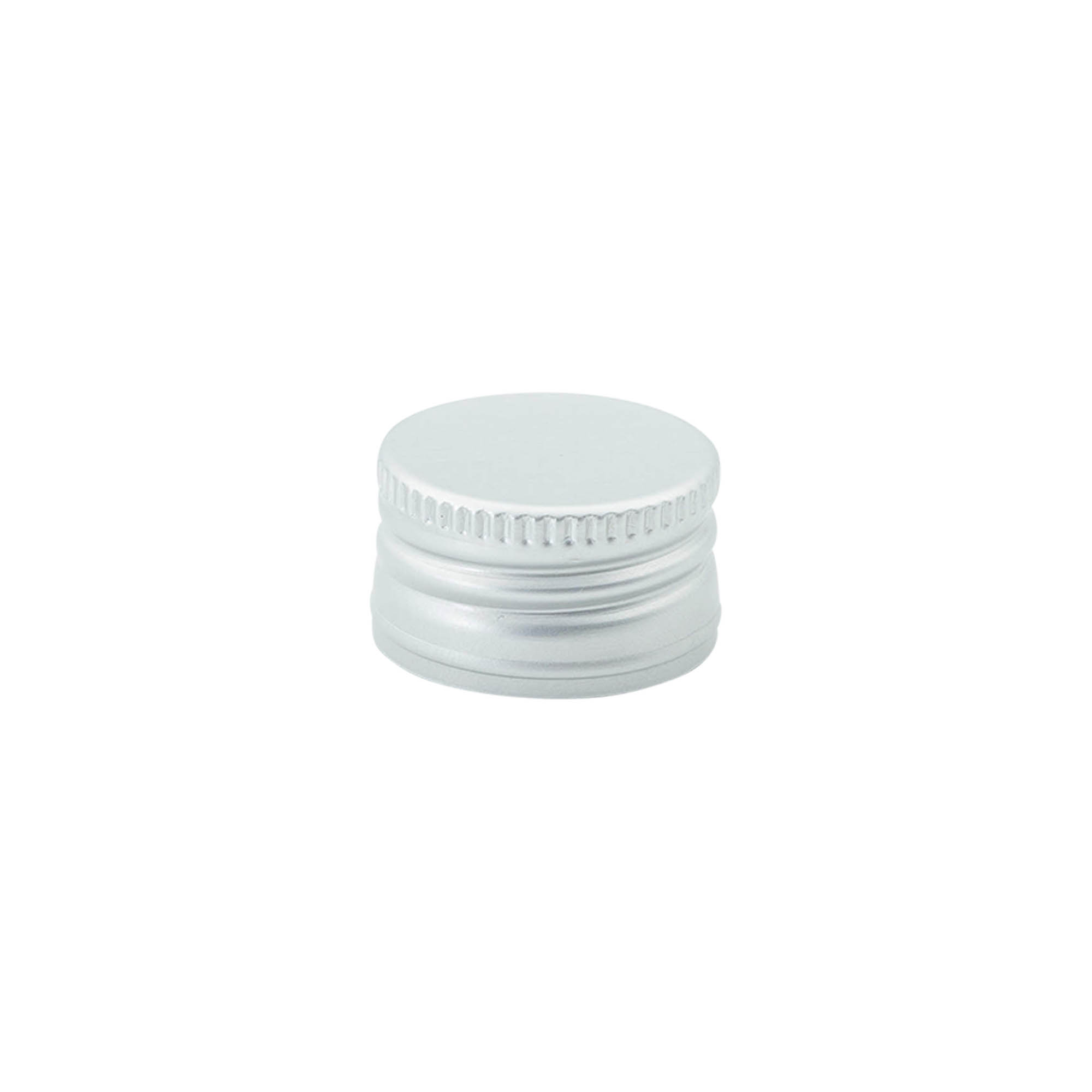 Schroefsluiting, metaal, zilver, voor monding: PP 28 Schroefsluiting, metaal, zilver, voor monding: PP 28