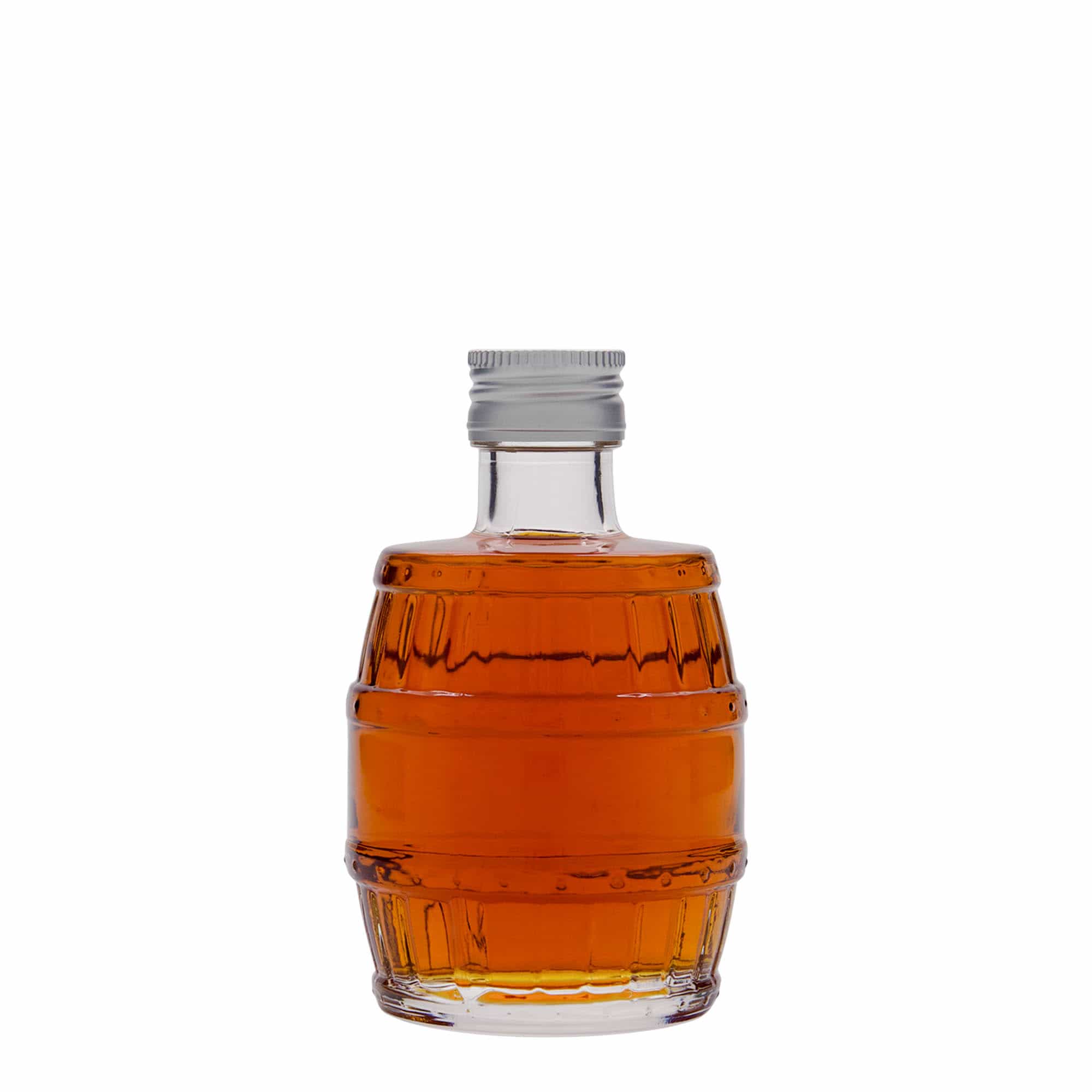 Glazen fles 'Vat', 200 ml, monding: PP 28