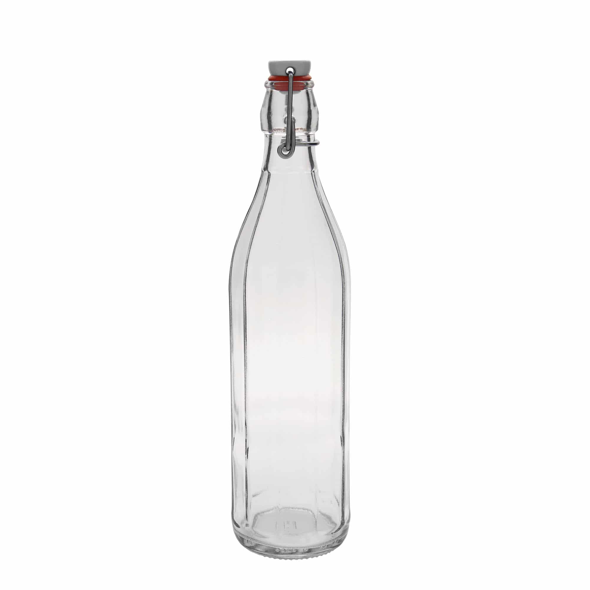 Bouteille en verre 750 ml « Bravo », décagonale, bouchage: bouchon mécanique