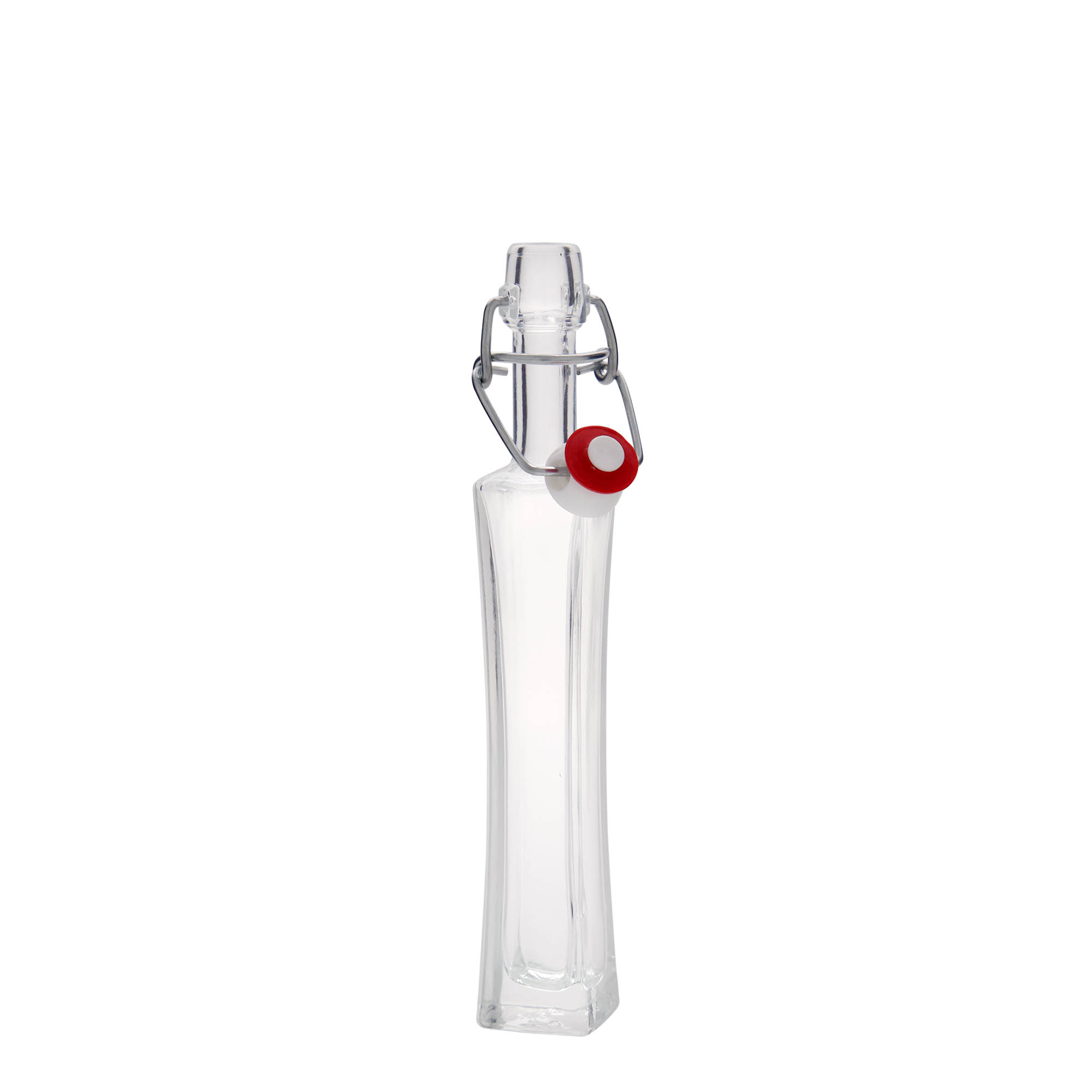 Bouteille en verre 40 ml 'Koko', carrée, bouchage: bouchon mécanique Bouteille en verre 40 ml 'Koko', carrée, bouchage: bouchon mécanique