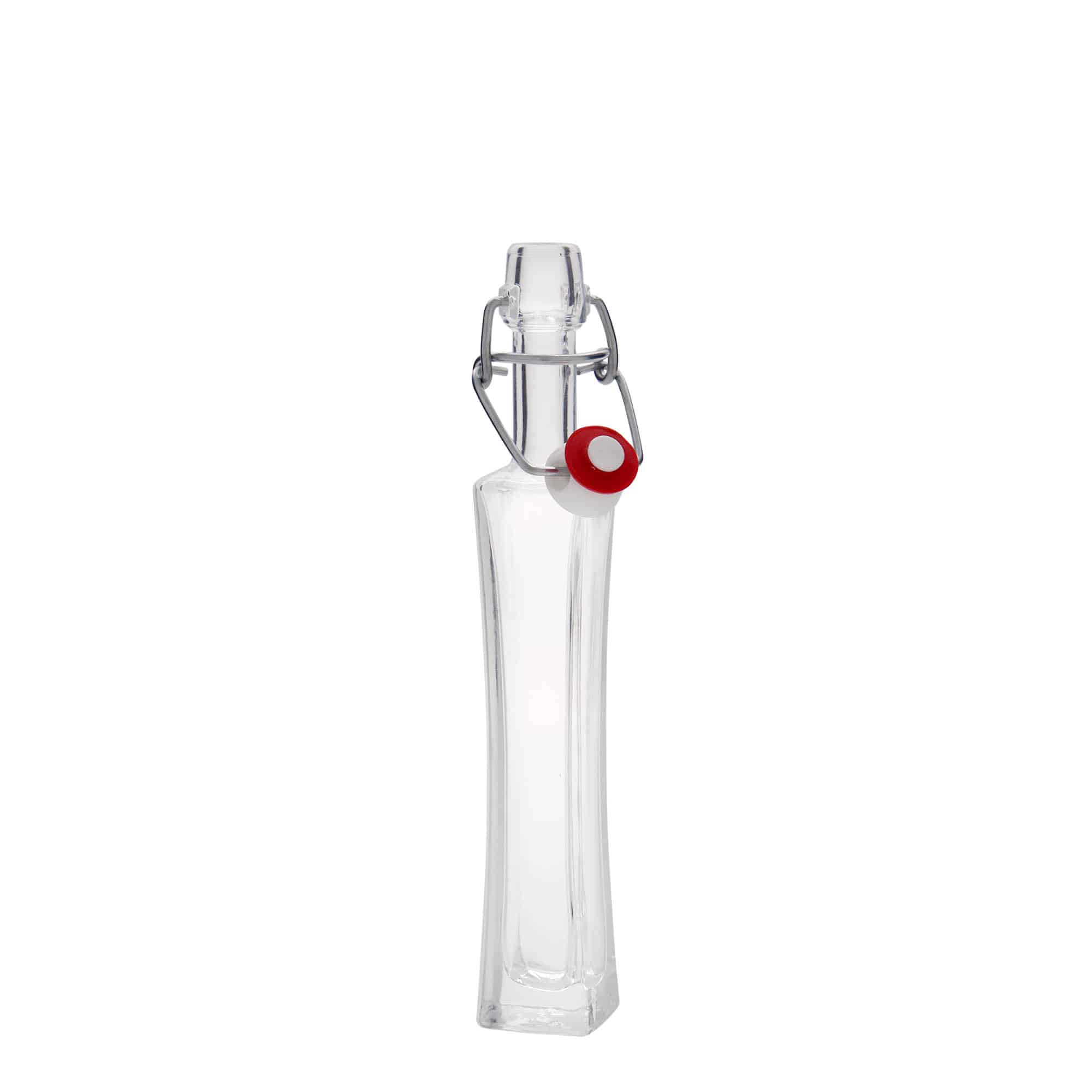 Bouteille en verre 40 ml 'Koko', carrée, bouchage: bouchon mécanique Bouteille en verre 40 ml 'Koko', carrée, bouchage: bouchon mécanique