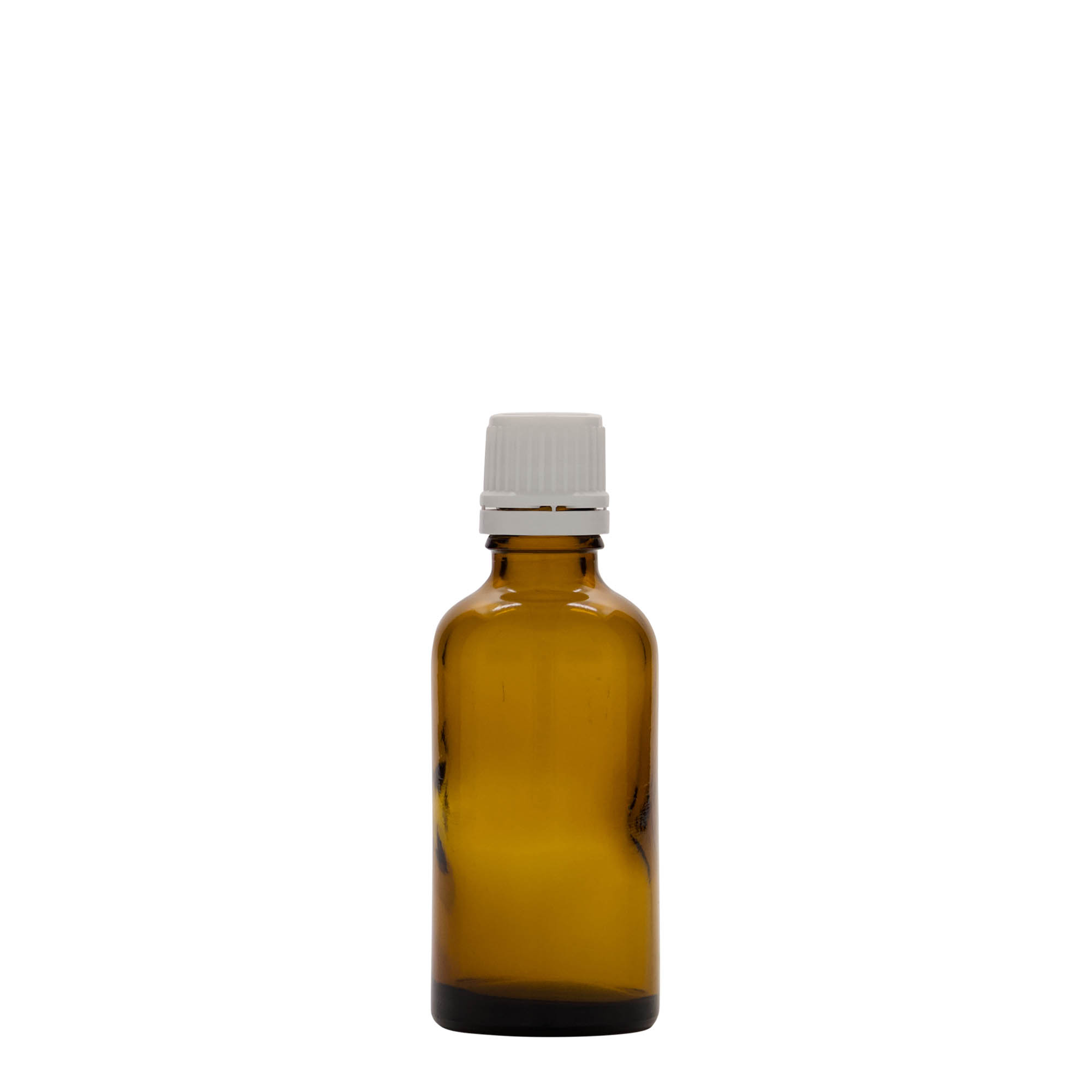 Flacon pharmaceutique 50 ml, verre, brun, bouchage: DIN 18 Flacon pharmaceutique 50 ml, verre, brun, bouchage: DIN 18