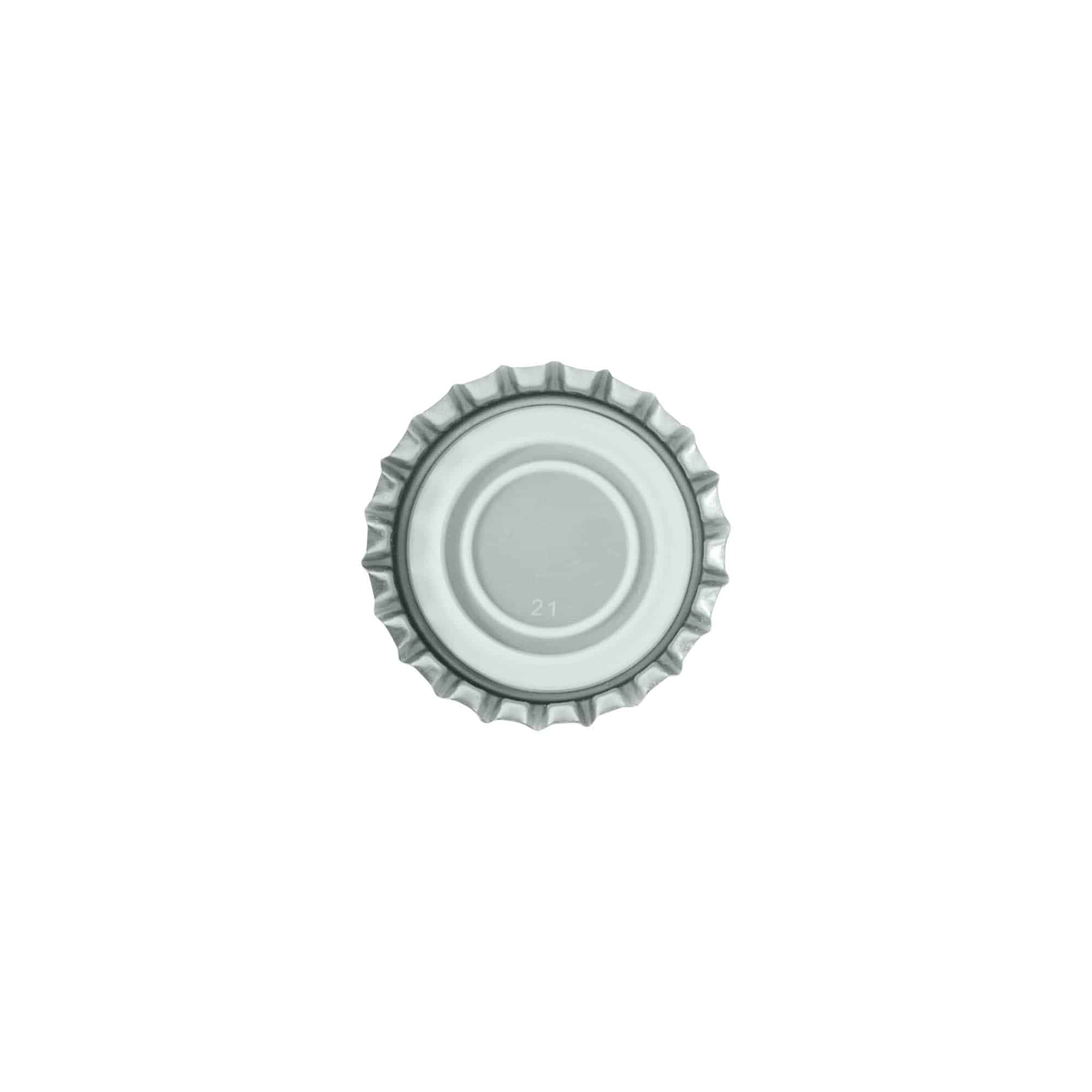 Kroonkurk, 29 mm, metaal, zilver Kroonkurk, 29 mm, metaal, zilver