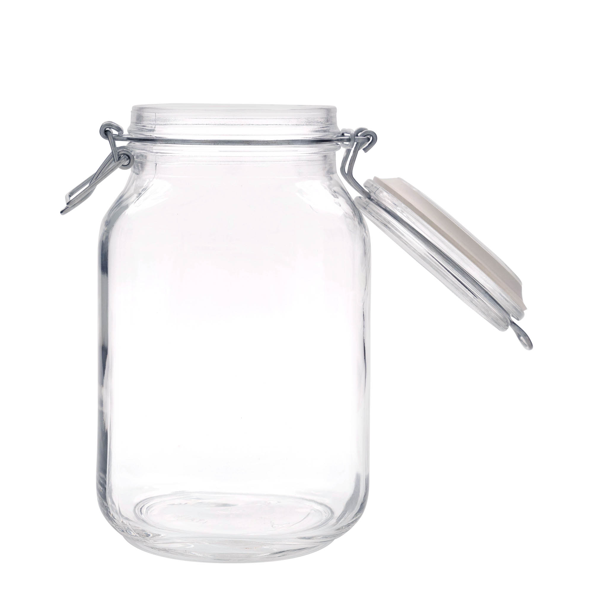 Bocal à fermeture mécanique 2 000 ml « Fido », carré, bouchage: bouchon mécanique