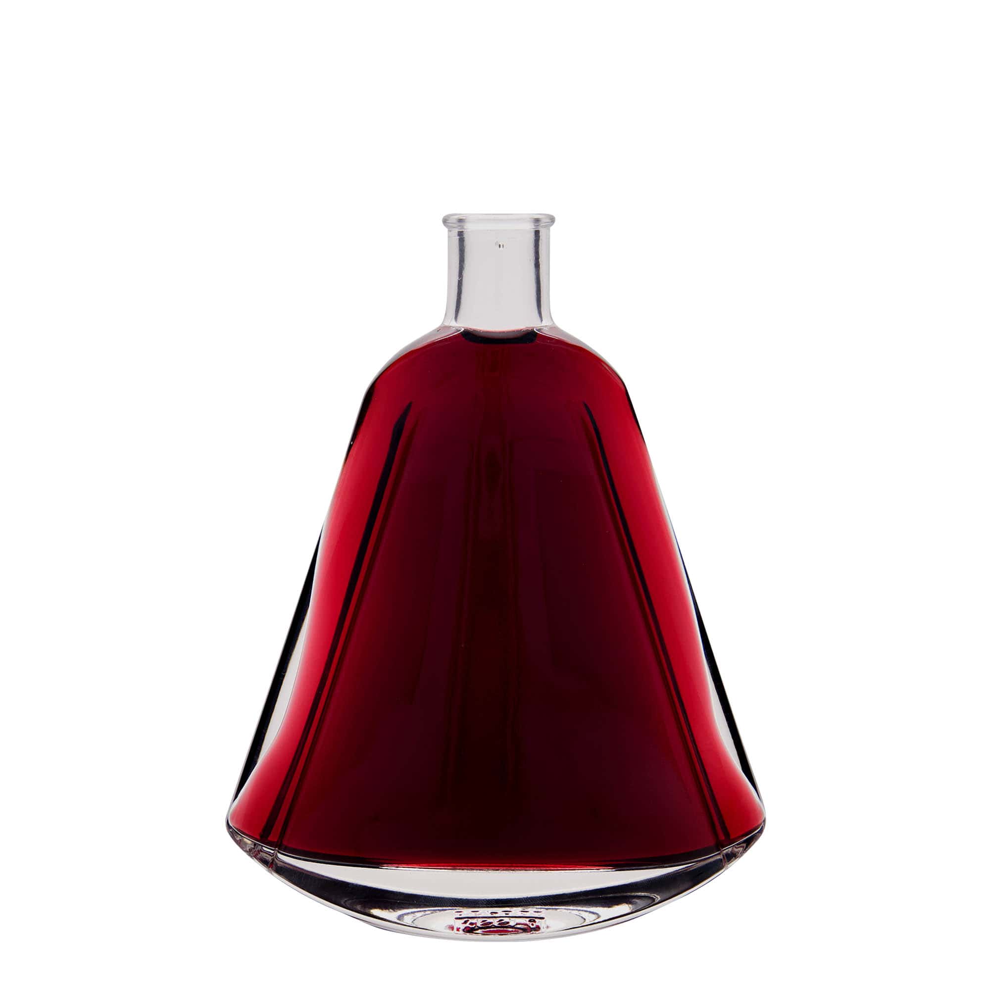 Glazen fles 'Maurizio', 350 ml, ovaal, monding: kurk