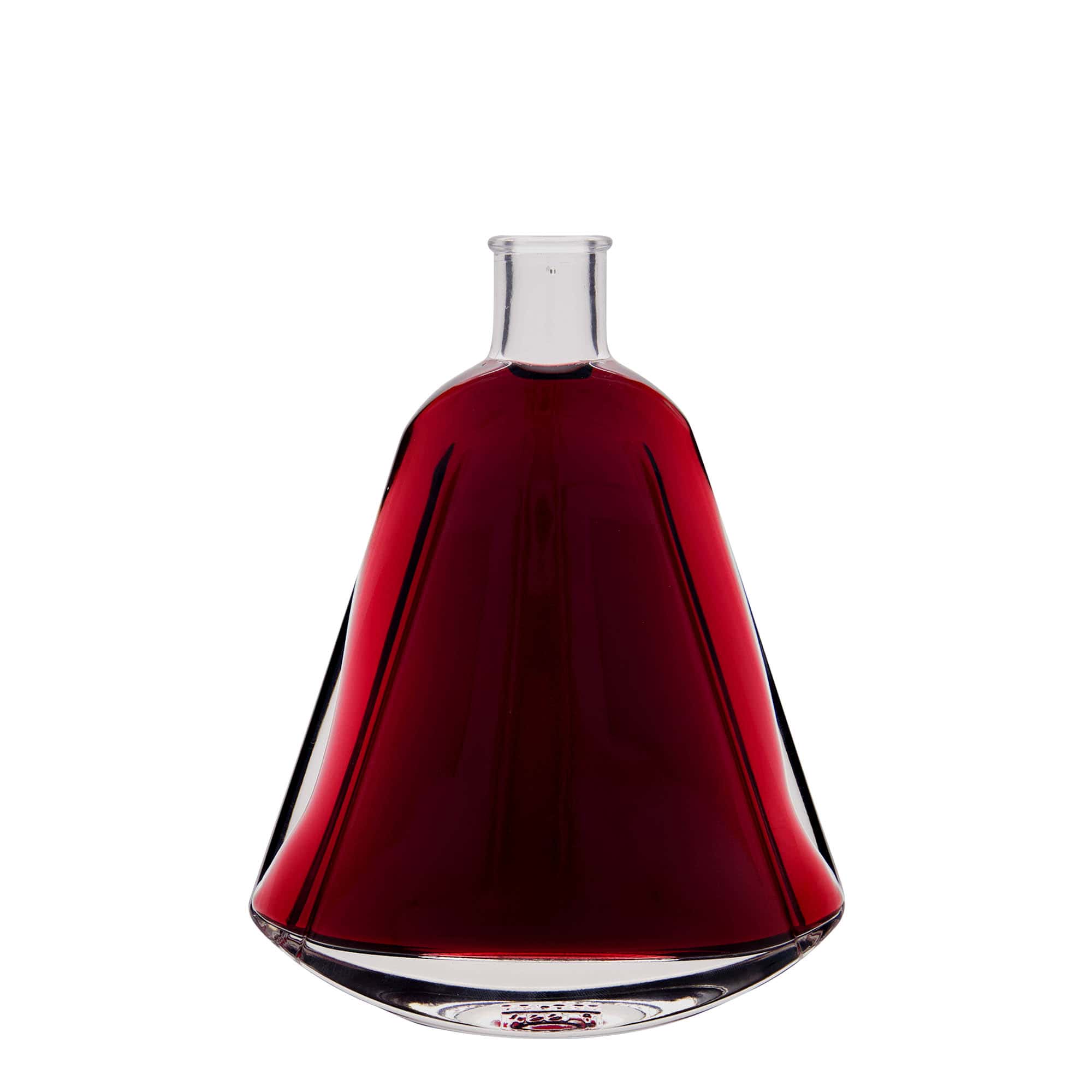 Glazen fles 'Maurizio', 350 ml, ovaal, monding: kurk Glazen fles 'Maurizio', 350 ml, ovaal, monding: kurk