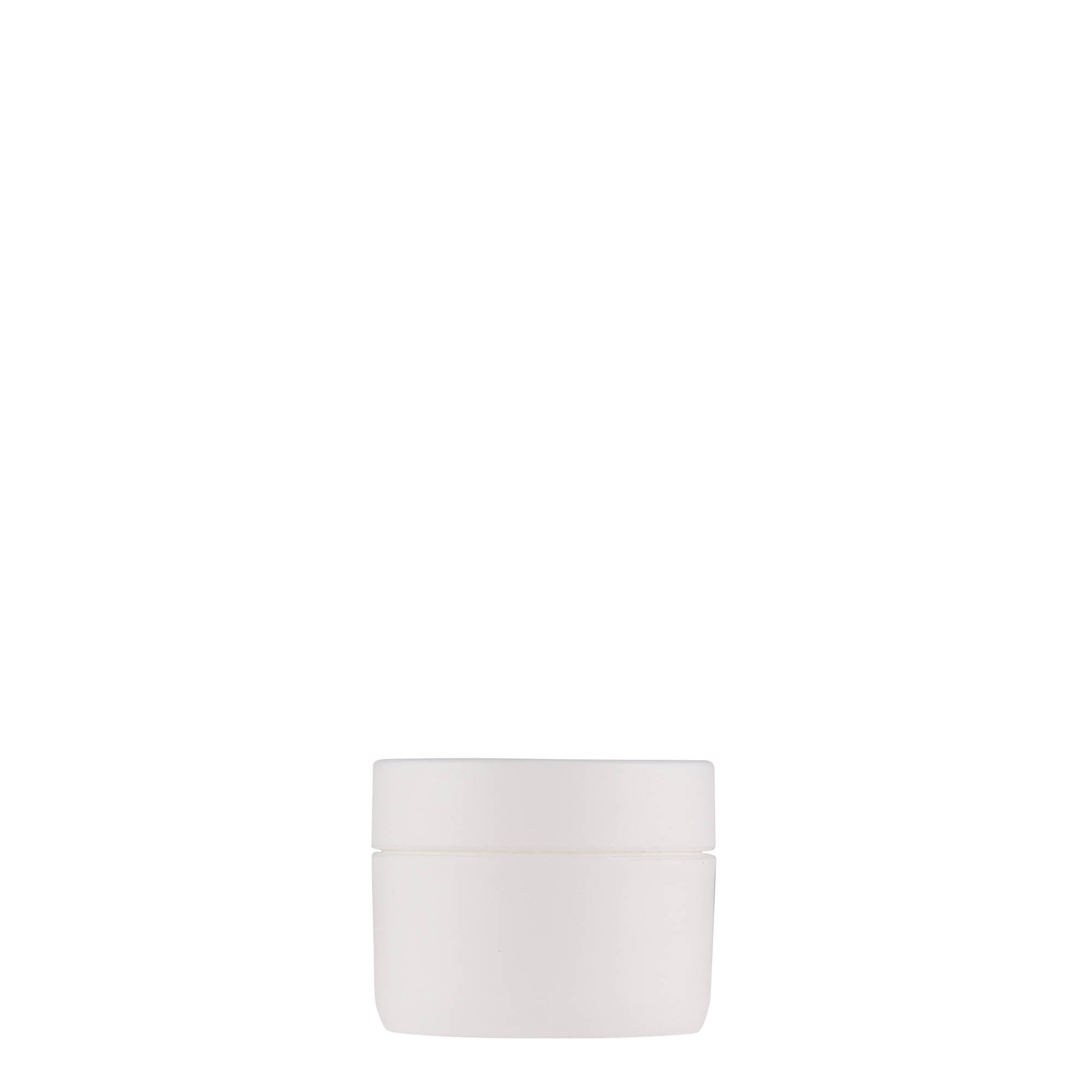 Plastic pot 'Antonella', 10 ml, PP, wit, monding: schroefsluiting Plastic pot 'Antonella', 10 ml, PP, wit, monding: schroefsluiting