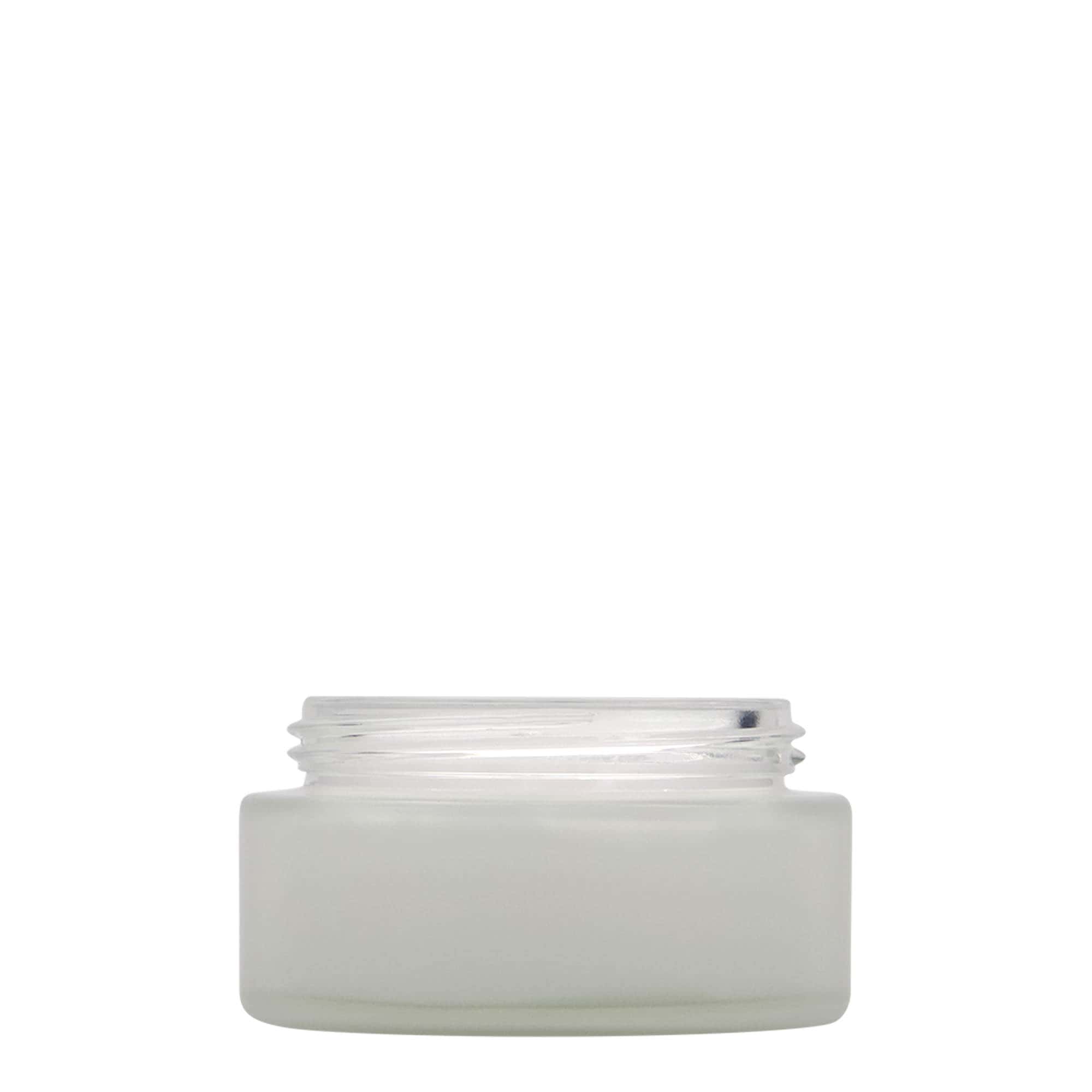 Pot 100 ml 'Platin Edition', verre, glacé, bouchage: Bougage à vis