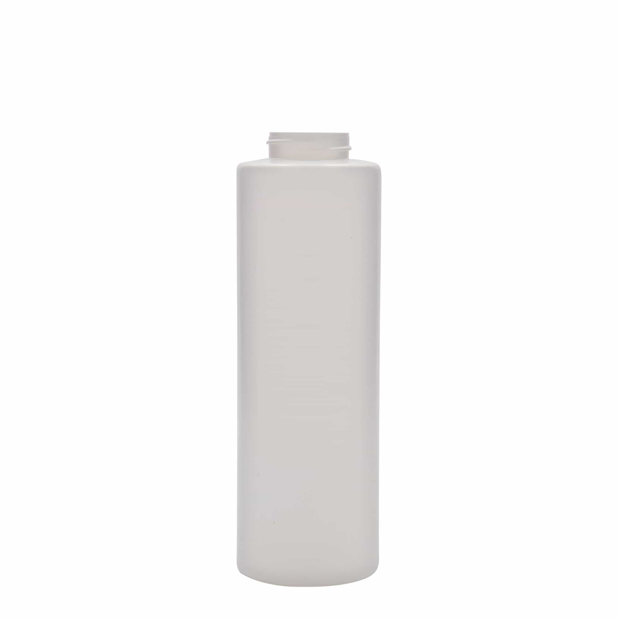Sausfles, 500 ml, LDPE-kunststof, wit, monding: 38/400
