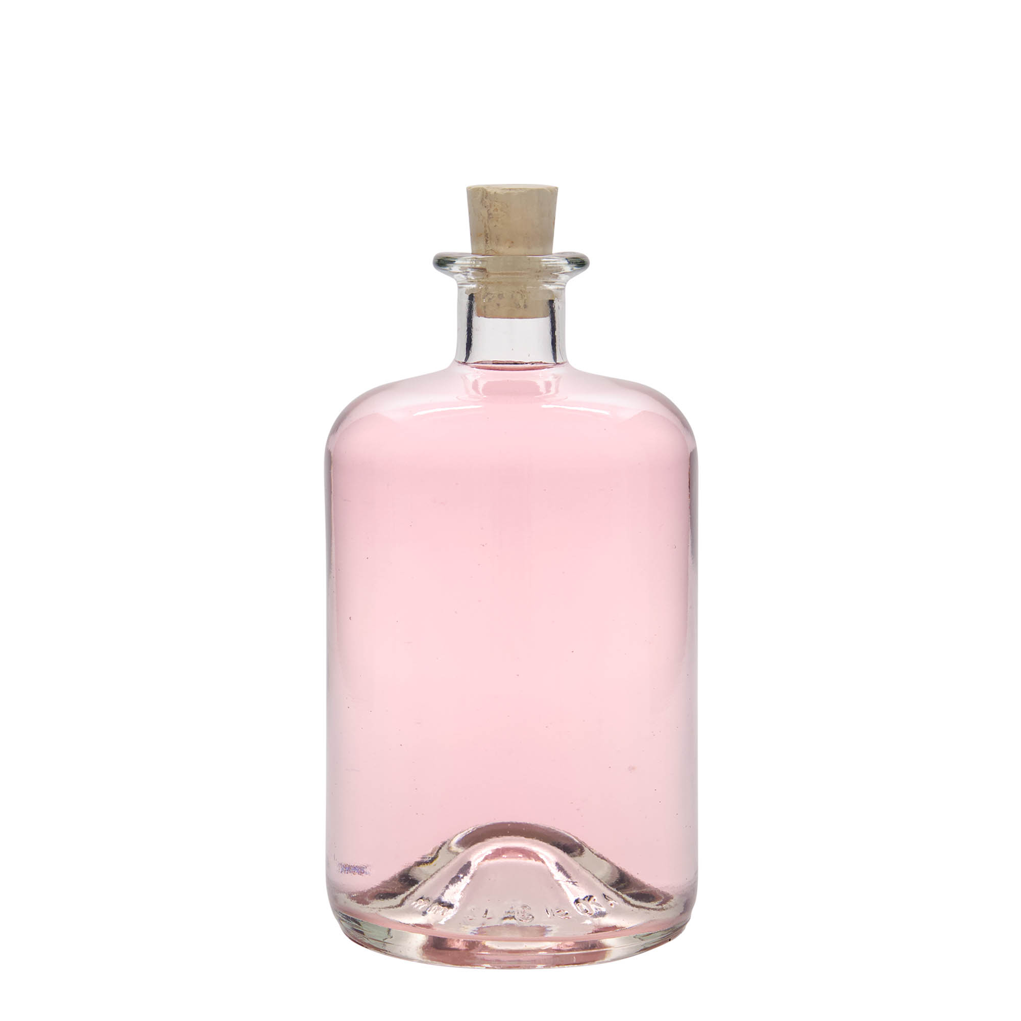 Bouteille en verre apothicaire 700 ml, bouchage: bouchon