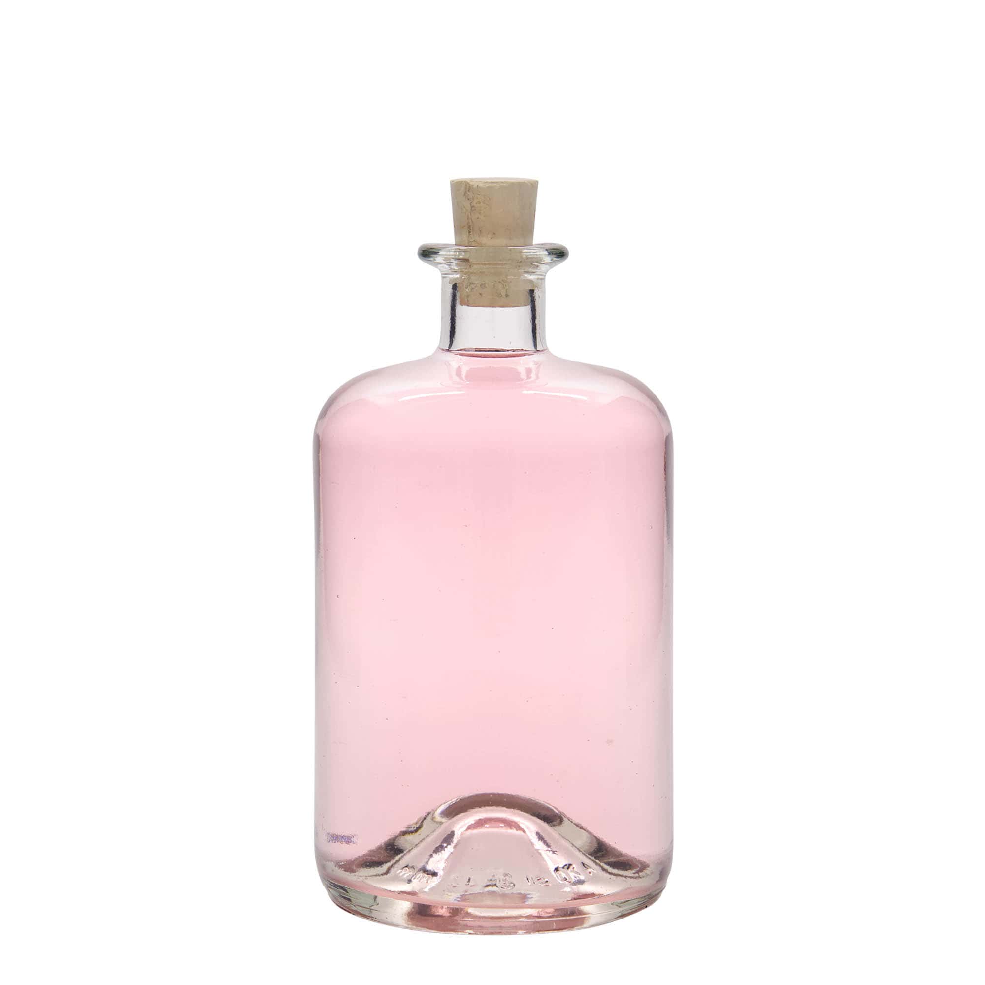Bouteille en verre apothicaire 700 ml, bouchage: bouchon