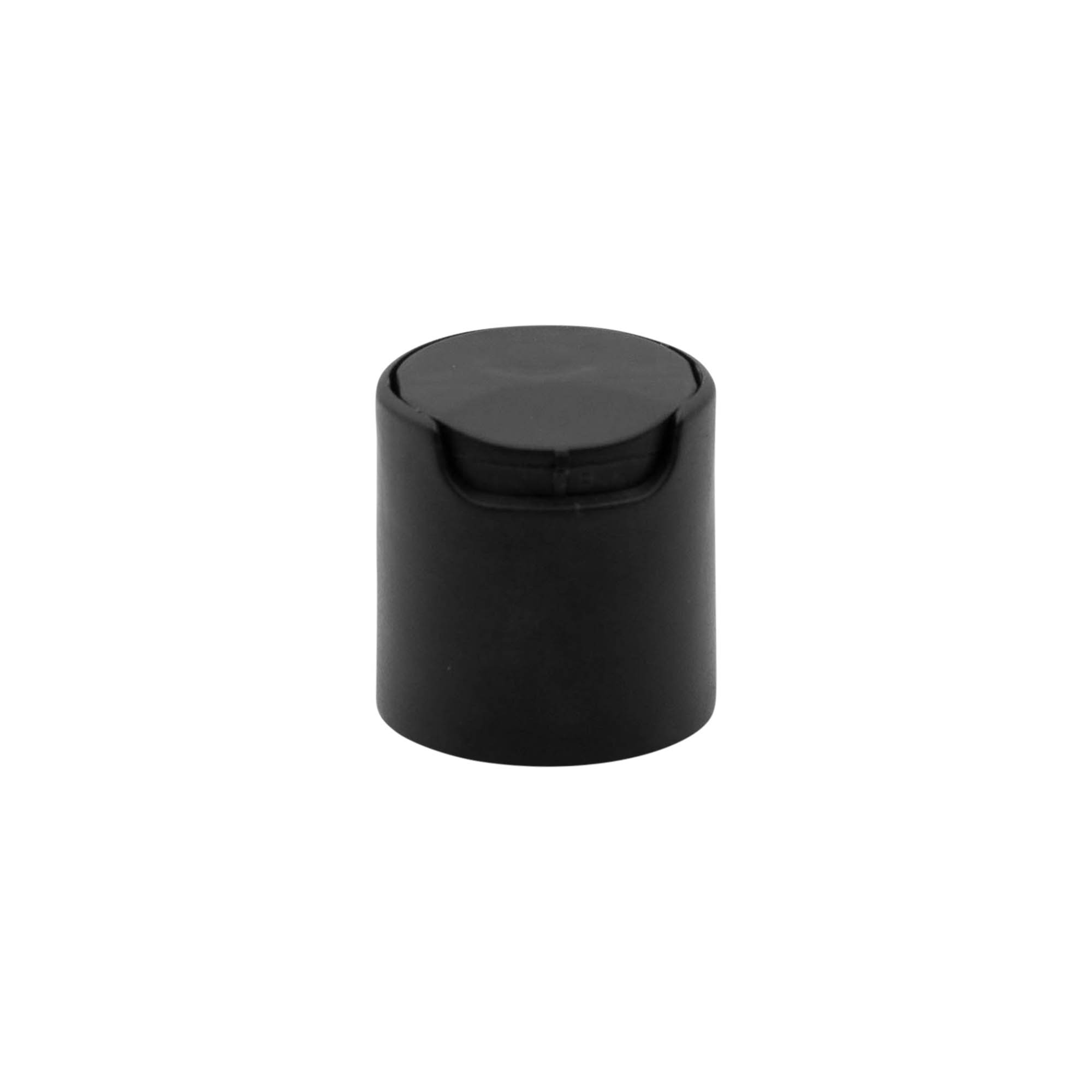 Bougage à vis Disc Top, plastique PP, noir, pour bouchage: 24/410 Bougage à vis Disc Top, plastique PP, noir, pour bouchage: 24/410