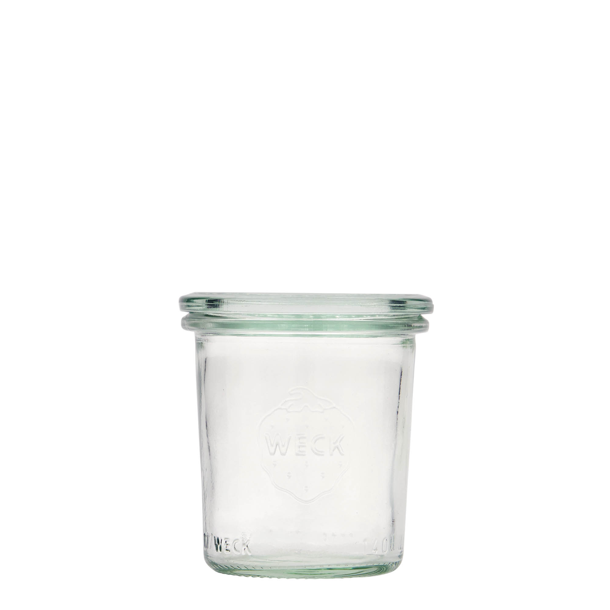 Verrine WECK 140 ml, bouchage: bords arrondis Verrine WECK 140 ml, bouchage: bords arrondis