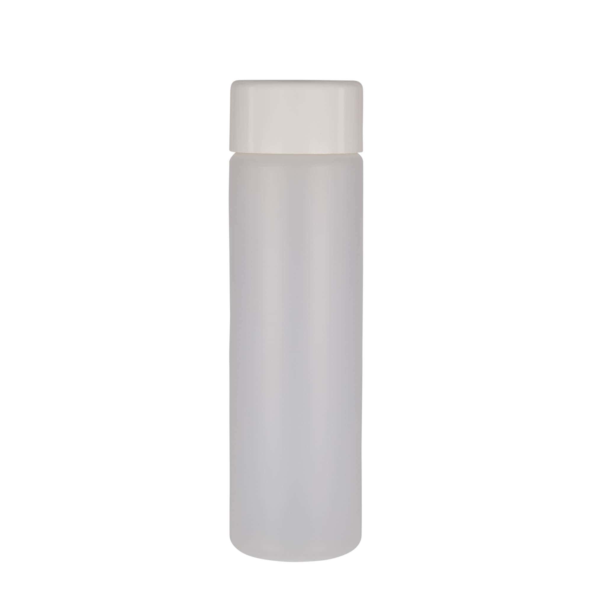 Ronde fles, 500 ml, PE-kunststof, naturel, monding: schroefsluiting