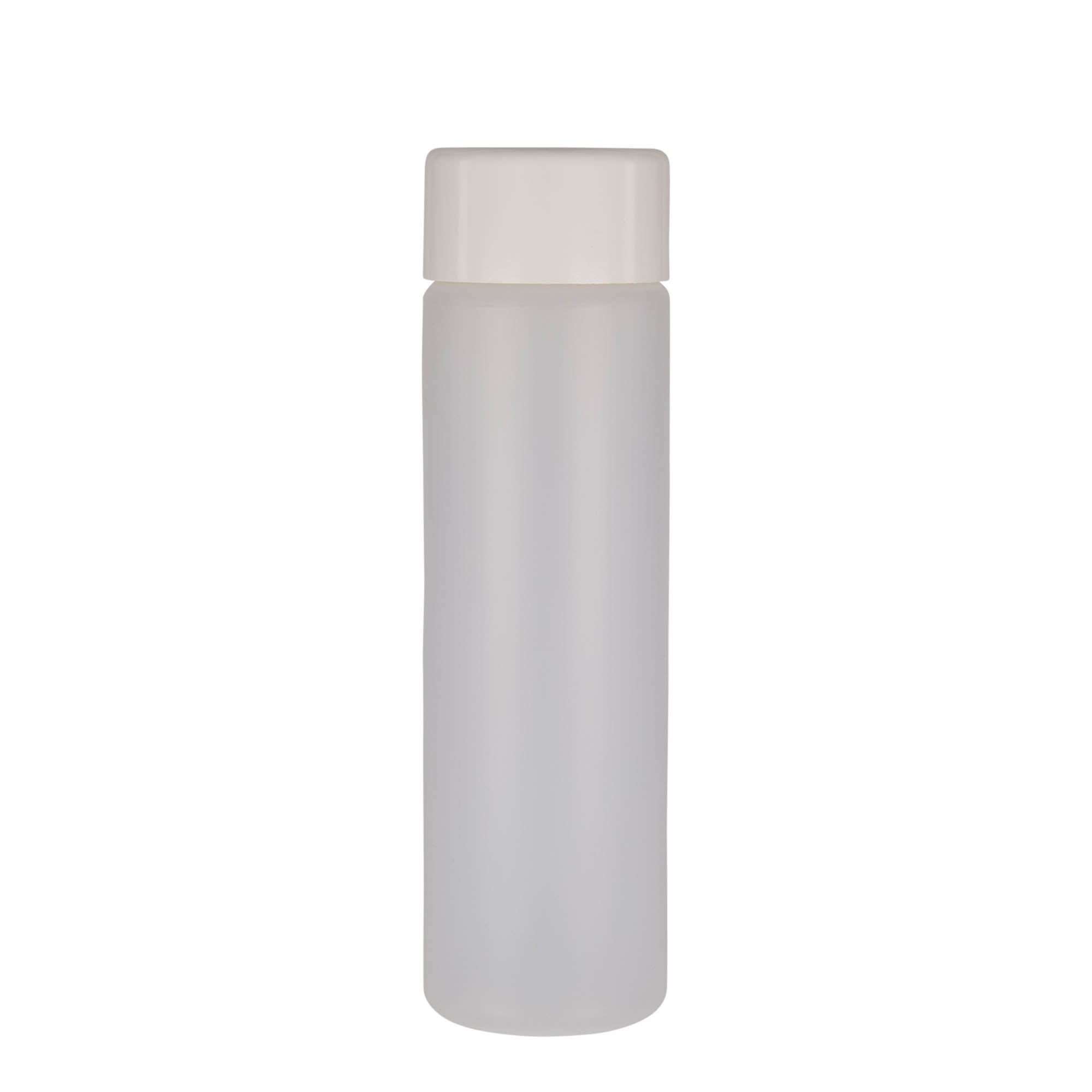 Bouteille ronde 500 ml, plastique PE, nature, bouchage: Bougage à vis
