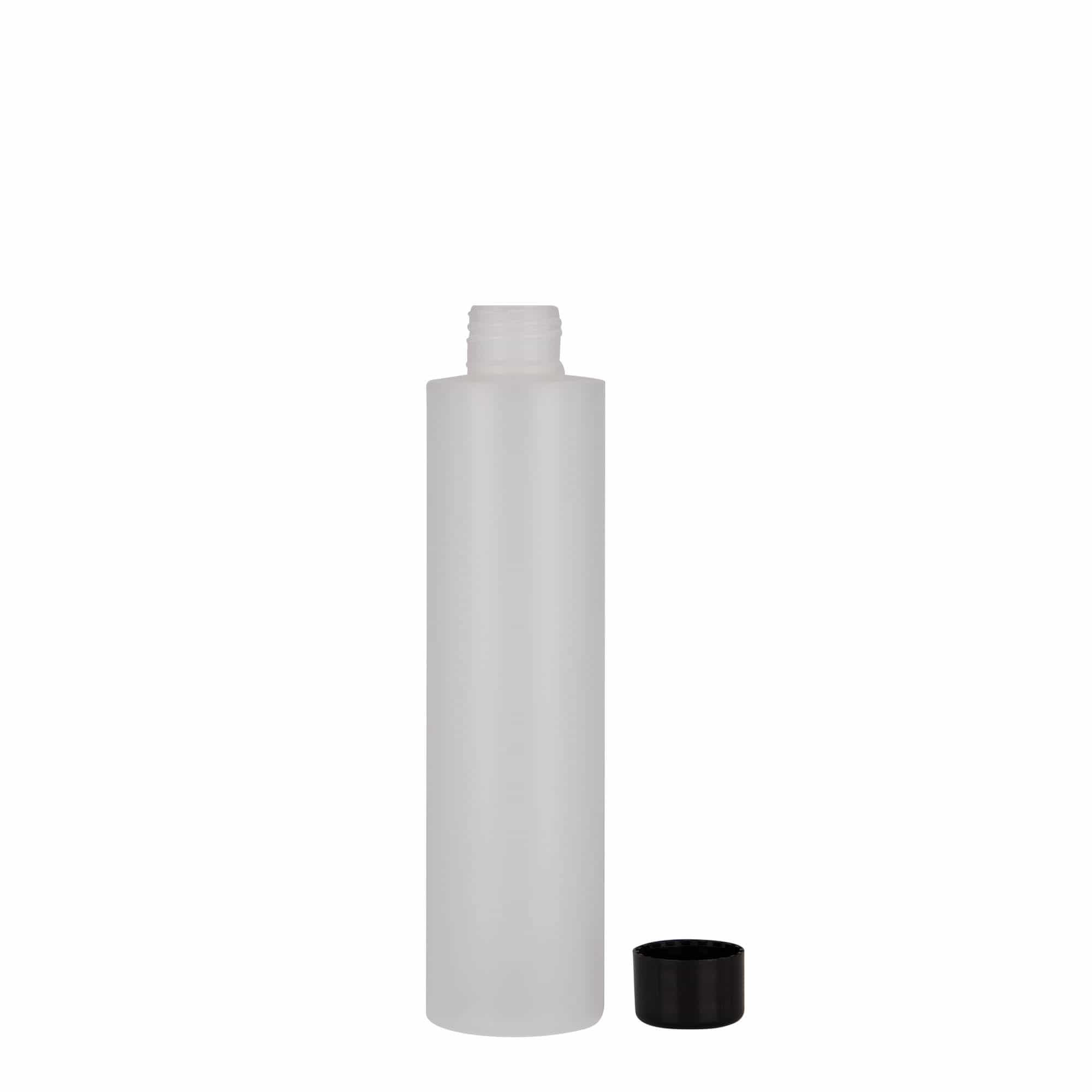 Plastic fles 'Pipe', 200 ml, HDPE, naturel, monding: 24/410