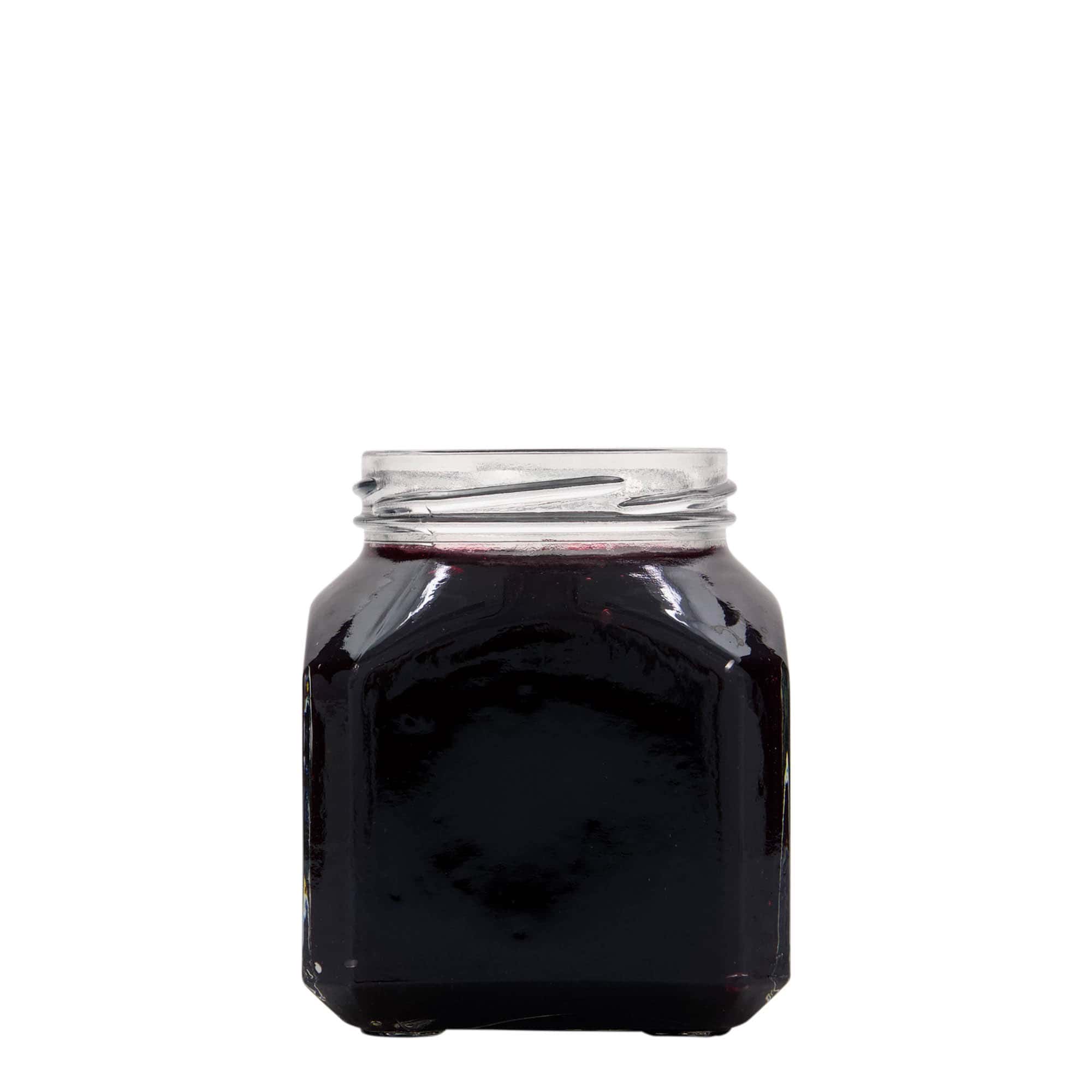 Vierkante pot 'Milaan', 314 ml, monding: twist-off (TO 63) Vierkante pot 'Milaan', 314 ml, monding: twist-off (TO 63)
