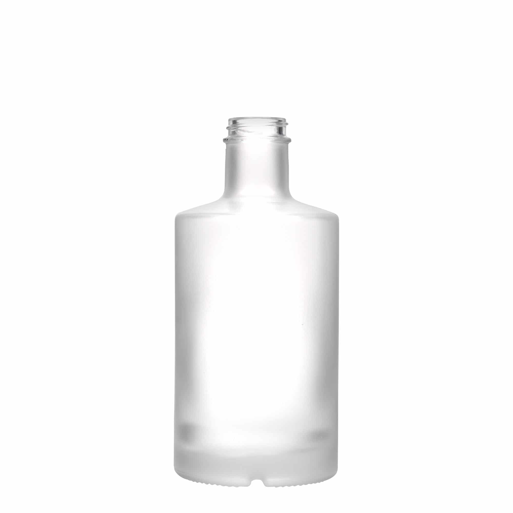 Glazen fles 'Caroline', 500 ml, gematteerd, monding: GPI 33 Glazen fles 'Caroline', 500 ml, gematteerd, monding: GPI 33