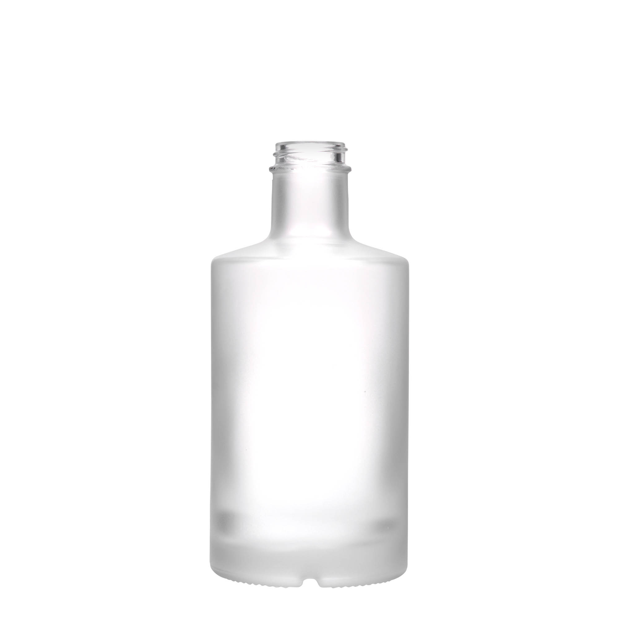 Glazen fles 'Caroline', 500 ml, gematteerd, monding: GPI 33 Glazen fles 'Caroline', 500 ml, gematteerd, monding: GPI 33