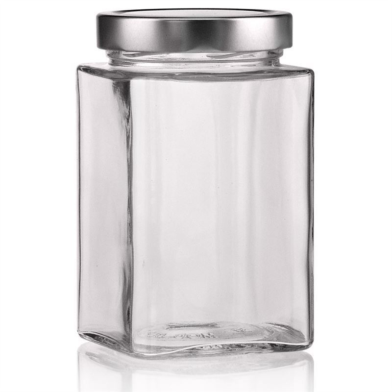 Bocal carré 720 ml « Ikarus », bouchage: Deep-Twist-Off (DTO 82)