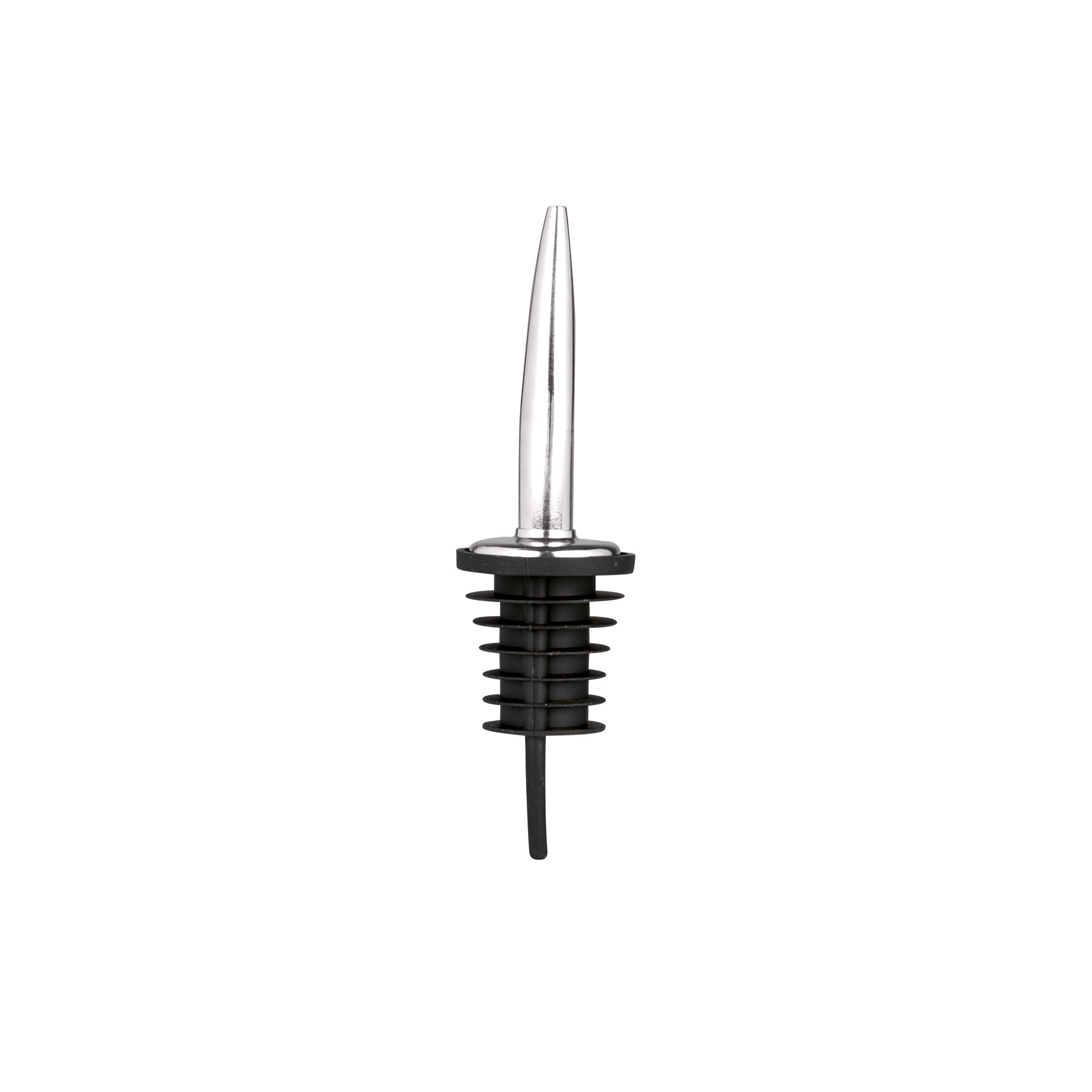 Bec-verseur inox col en velours, acier inoxydable, argenté