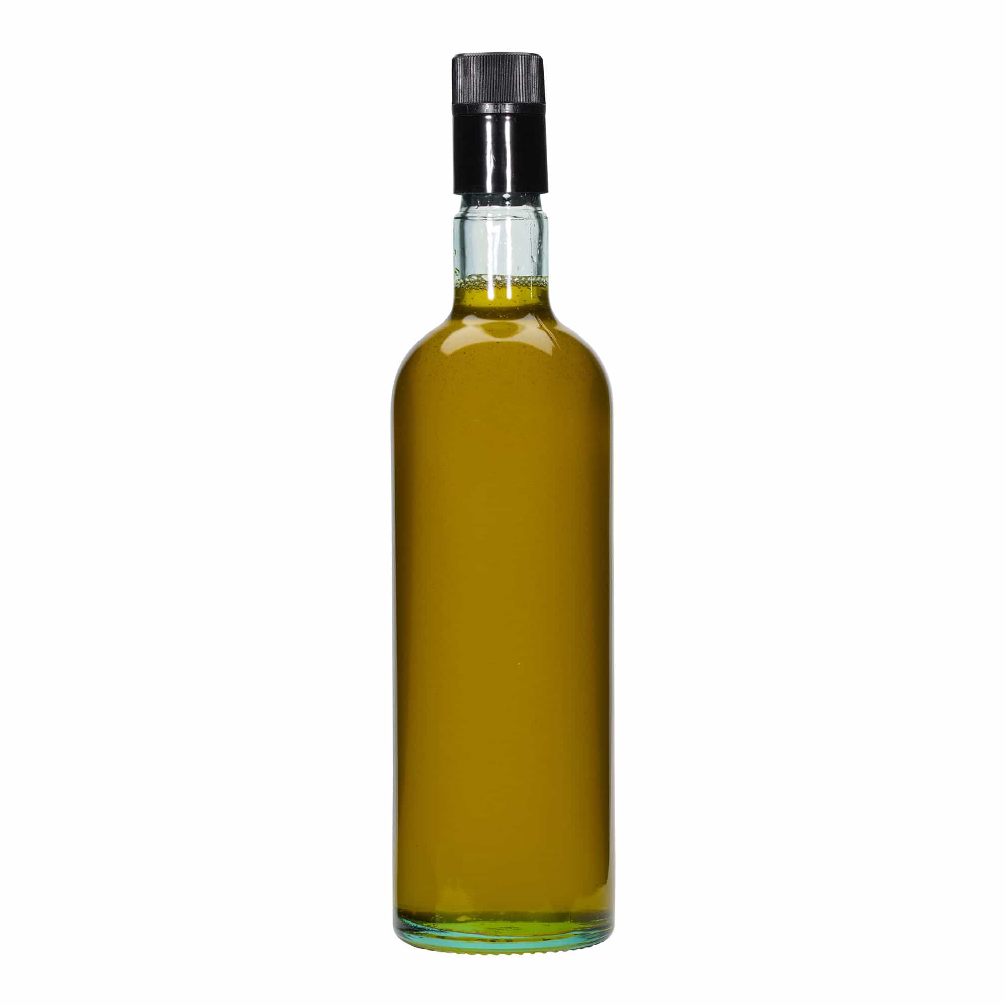 Bouteille de vinaigre / d’huile 750 ml 'Willy New', verre, vert clair, bouchage: DOP