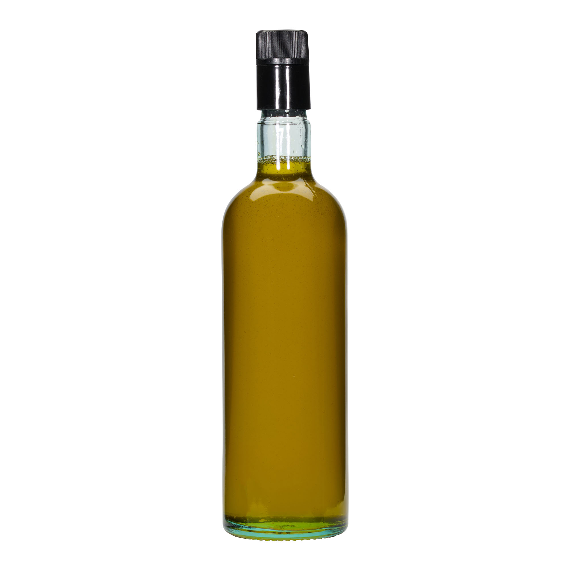 Bouteille de vinaigre / d’huile 750 ml « Willy New », verre, vert clair, bouchage: DOP
