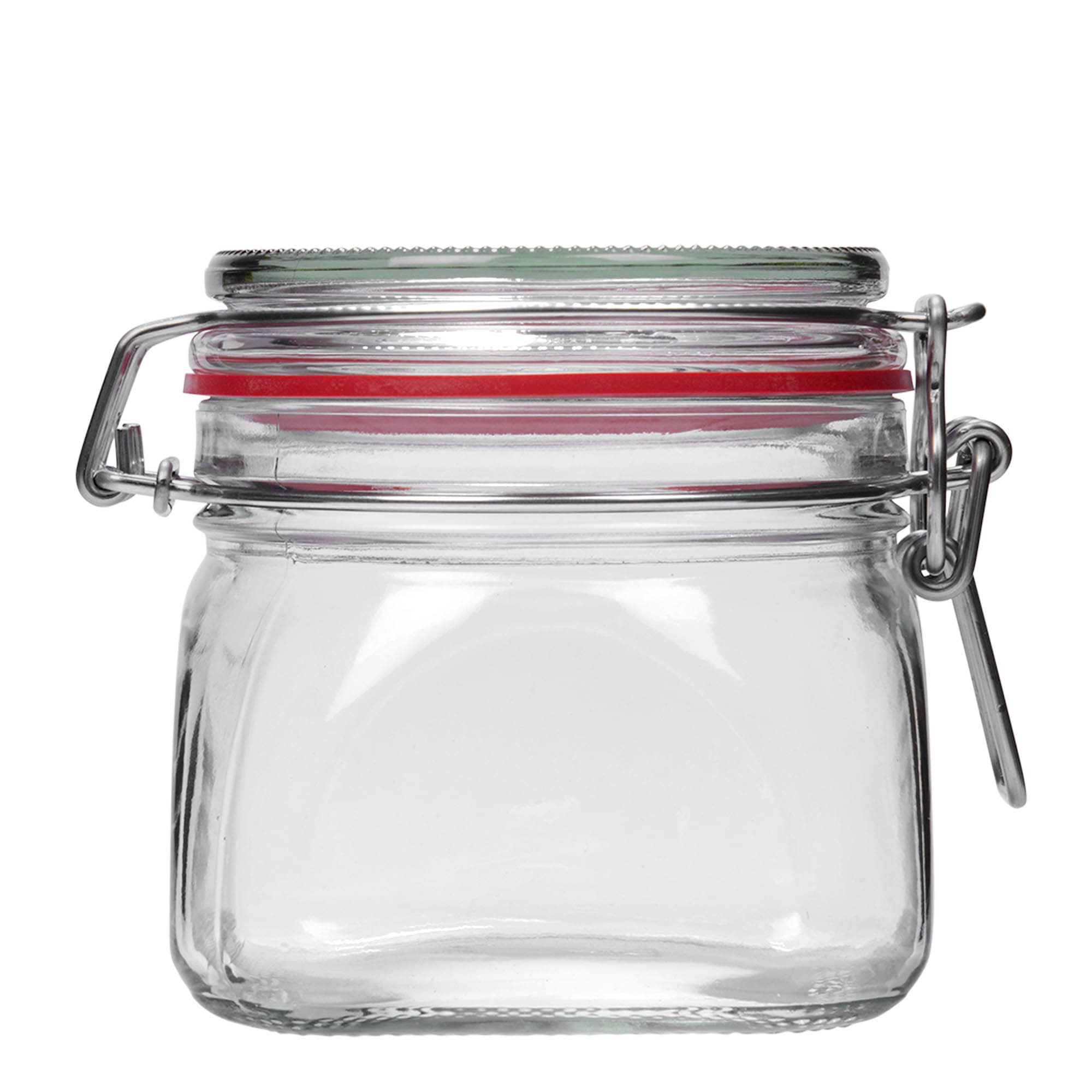 Pot met beugelsluiting, 550 ml, vierkant, monding: beugelsluiting