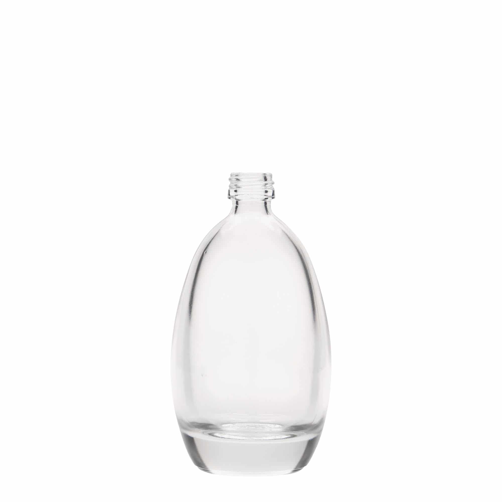 Glazen fles 'Ei', 100 ml, monding: PP 18 Glazen fles 'Ei', 100 ml, monding: PP 18