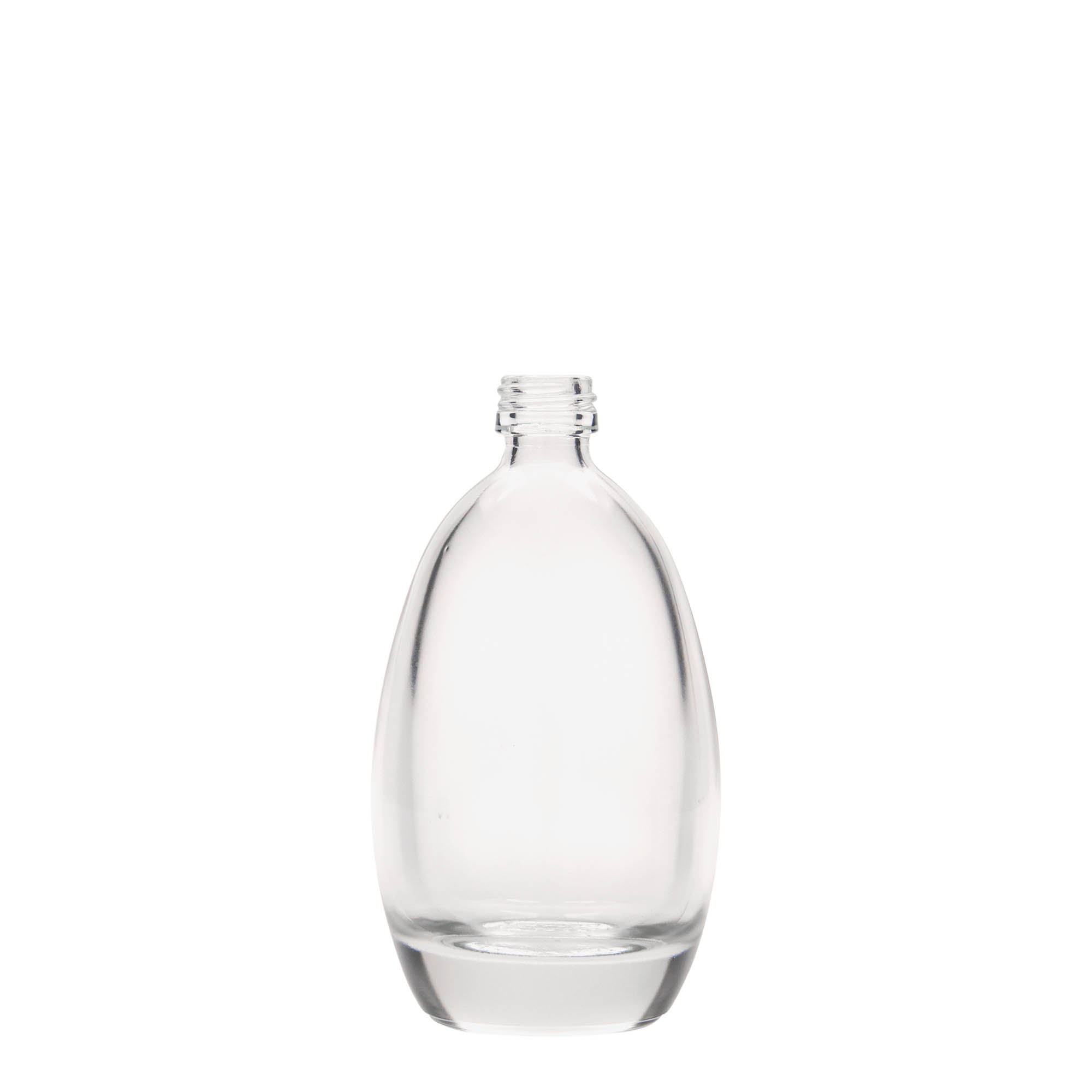 Bouteille en verre 100 ml 'Œuf', bouchage: PP 18 Bouteille en verre 100 ml 'Œuf', bouchage: PP 18