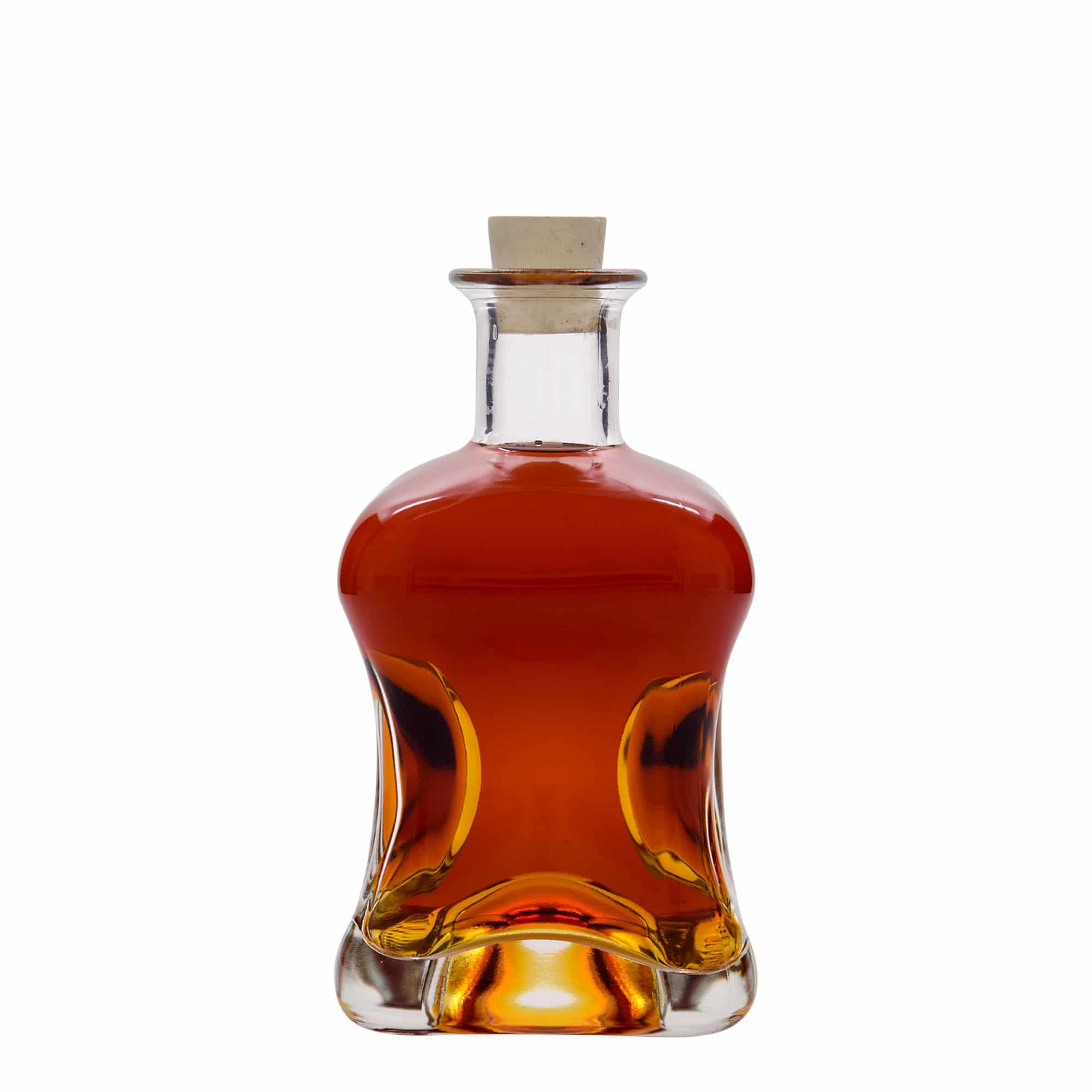 Glazen fles 'Dublin', 500 ml, vierkant, monding: kurk