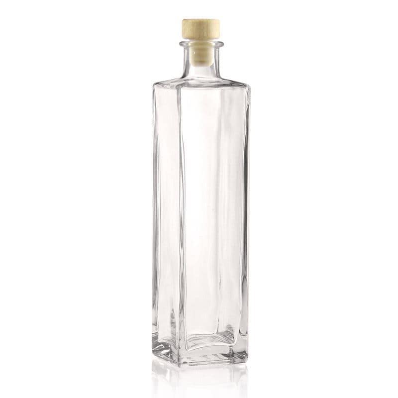 Bouteille en verre 500 ml 'Rafaello', carrée, bouchage: bouchon