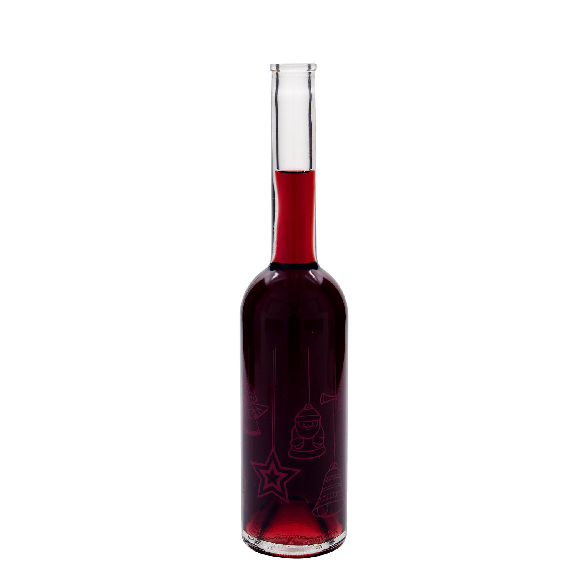 Bouteille en verre 500 ml 'Opera', motif : étoiles, bouchage: bouchon Bouteille en verre 500 ml 'Opera', motif : étoiles, bouchage: bouchon