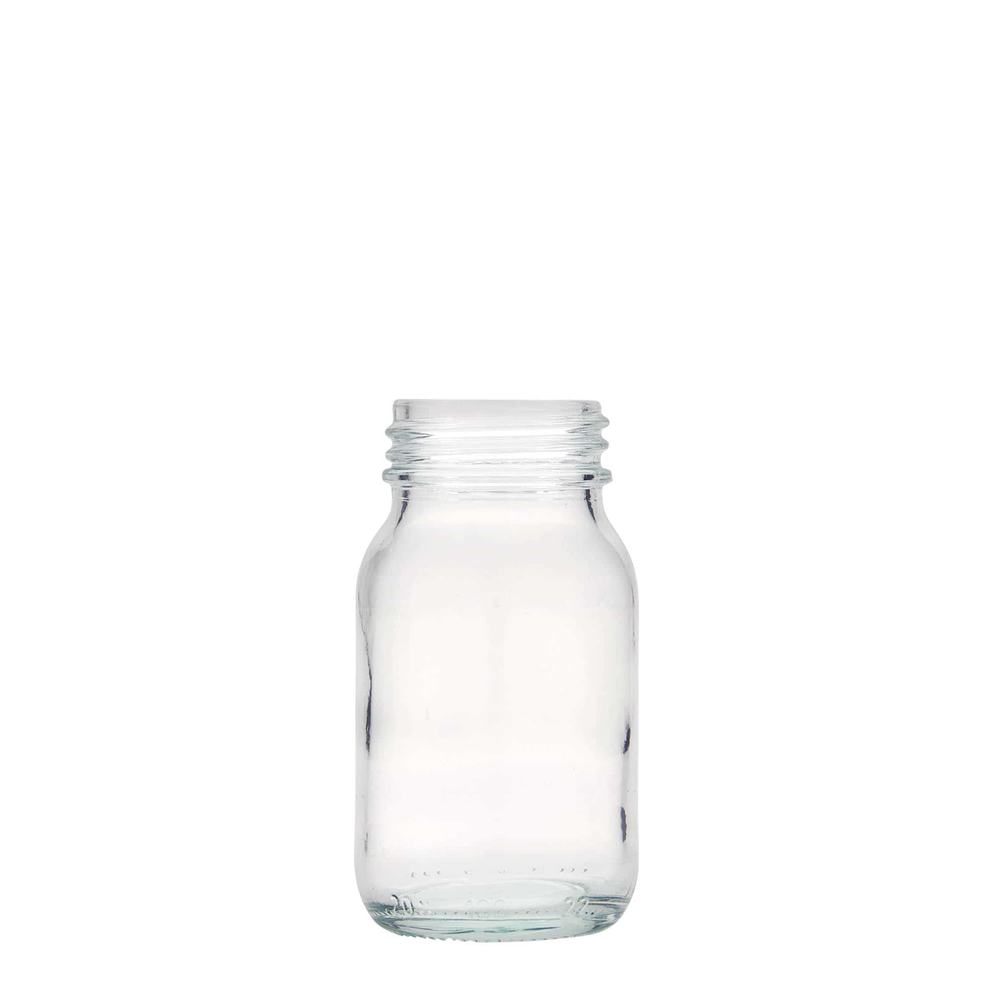 Bocal à col large 100 ml, bouchage: DIN 40