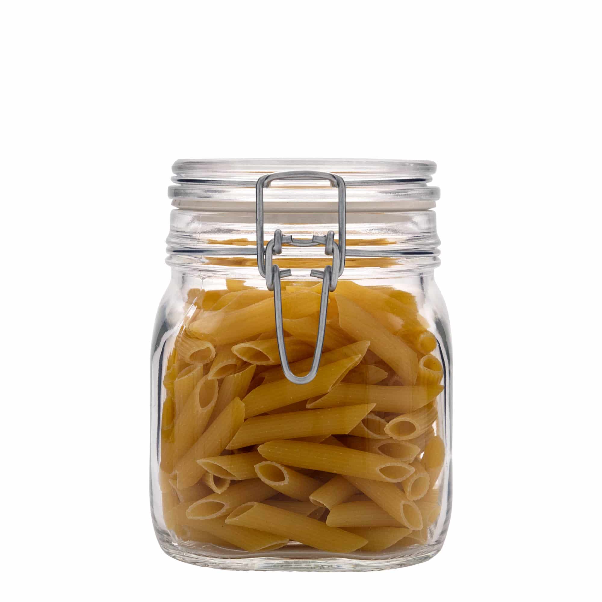 Bocal à fermeture mécanique 750 ml « Fido », carré, bouchage: bouchon mécanique