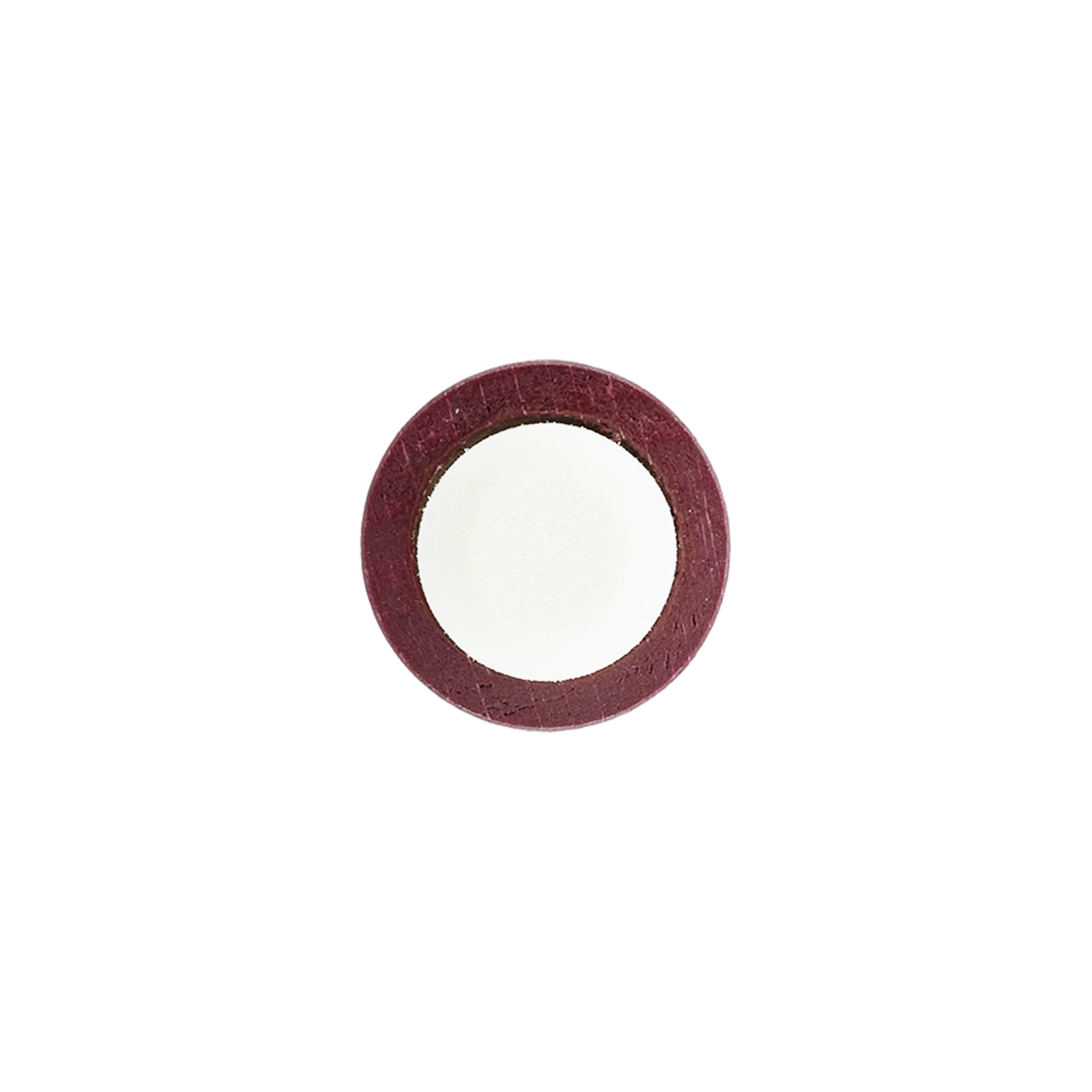 Dopkurk, 19 mm, hout/kunststof, bordeauxrood, voor monding: kurk
